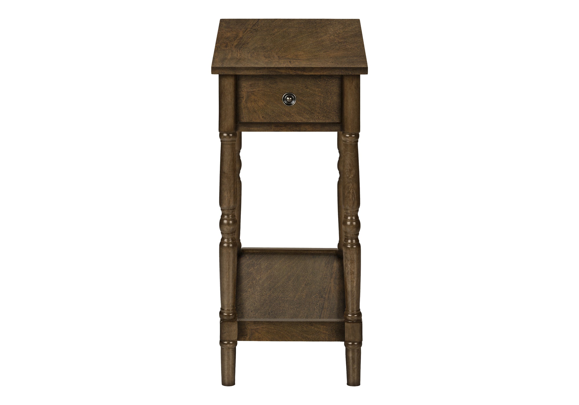 Accent Table - 24"H Espresso Veneer End Table-Accent Table-DECOROLALA