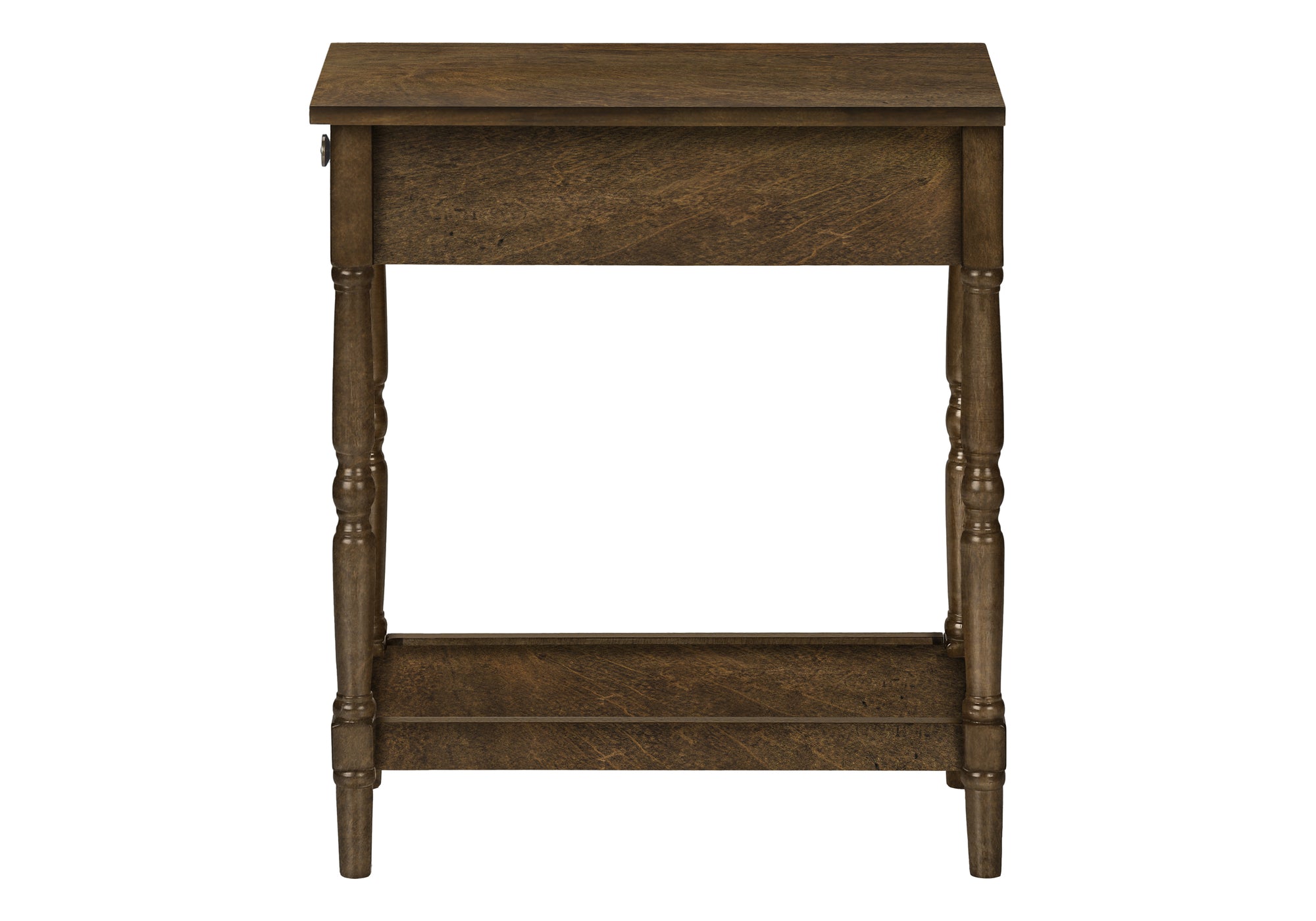 Accent Table - 24"H Espresso Veneer End Table-Accent Table-DECOROLALA