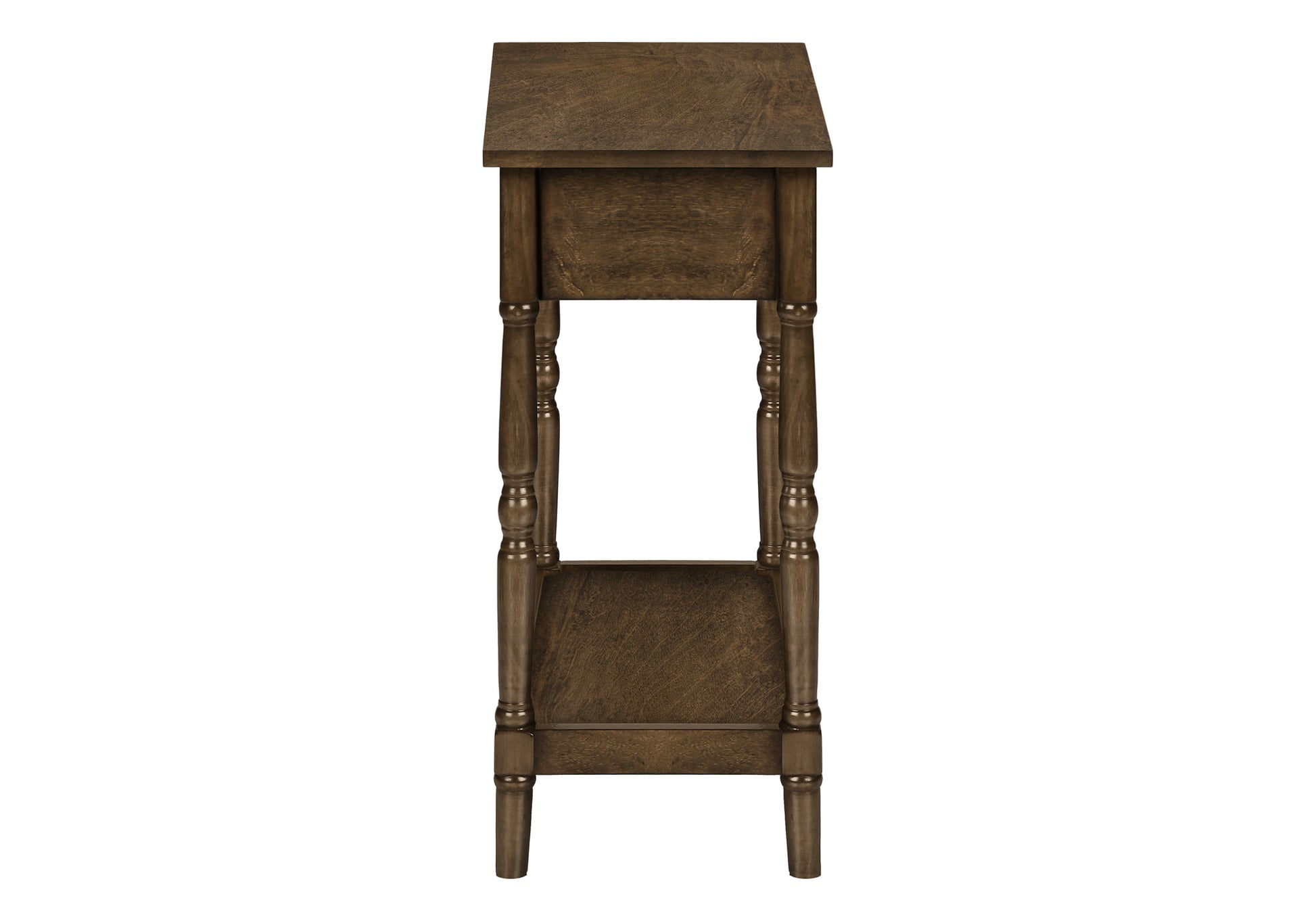 Accent Table - 24"H Espresso Veneer End Table-Accent Table-DECOROLALA