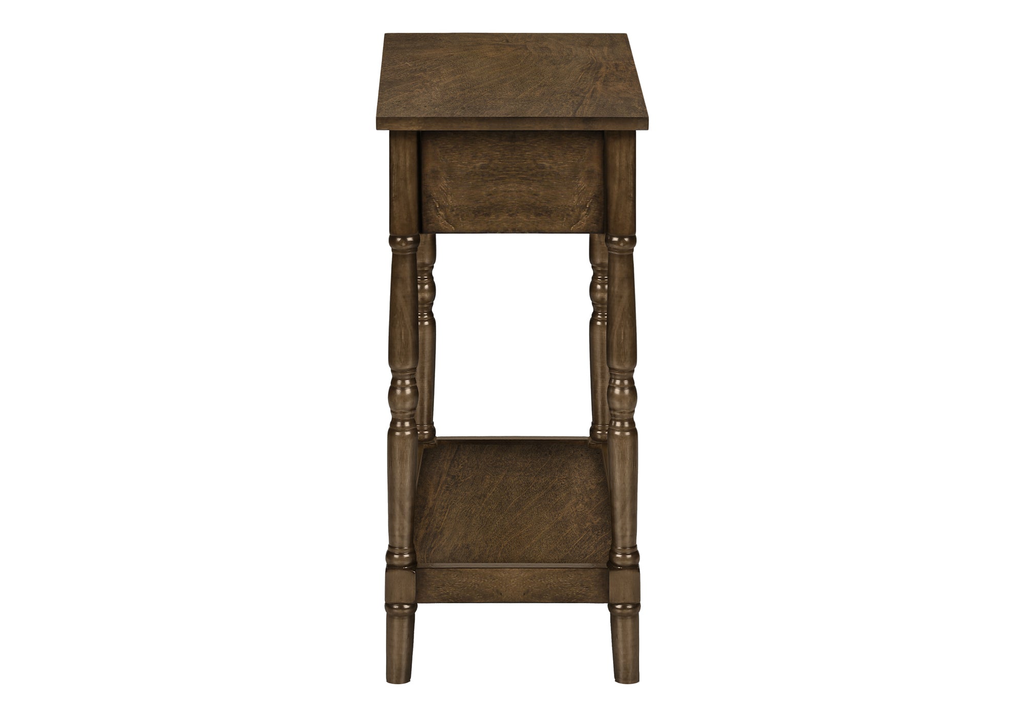 Accent Table - 24"H Espresso Veneer End Table-Accent Table-DECOROLALA