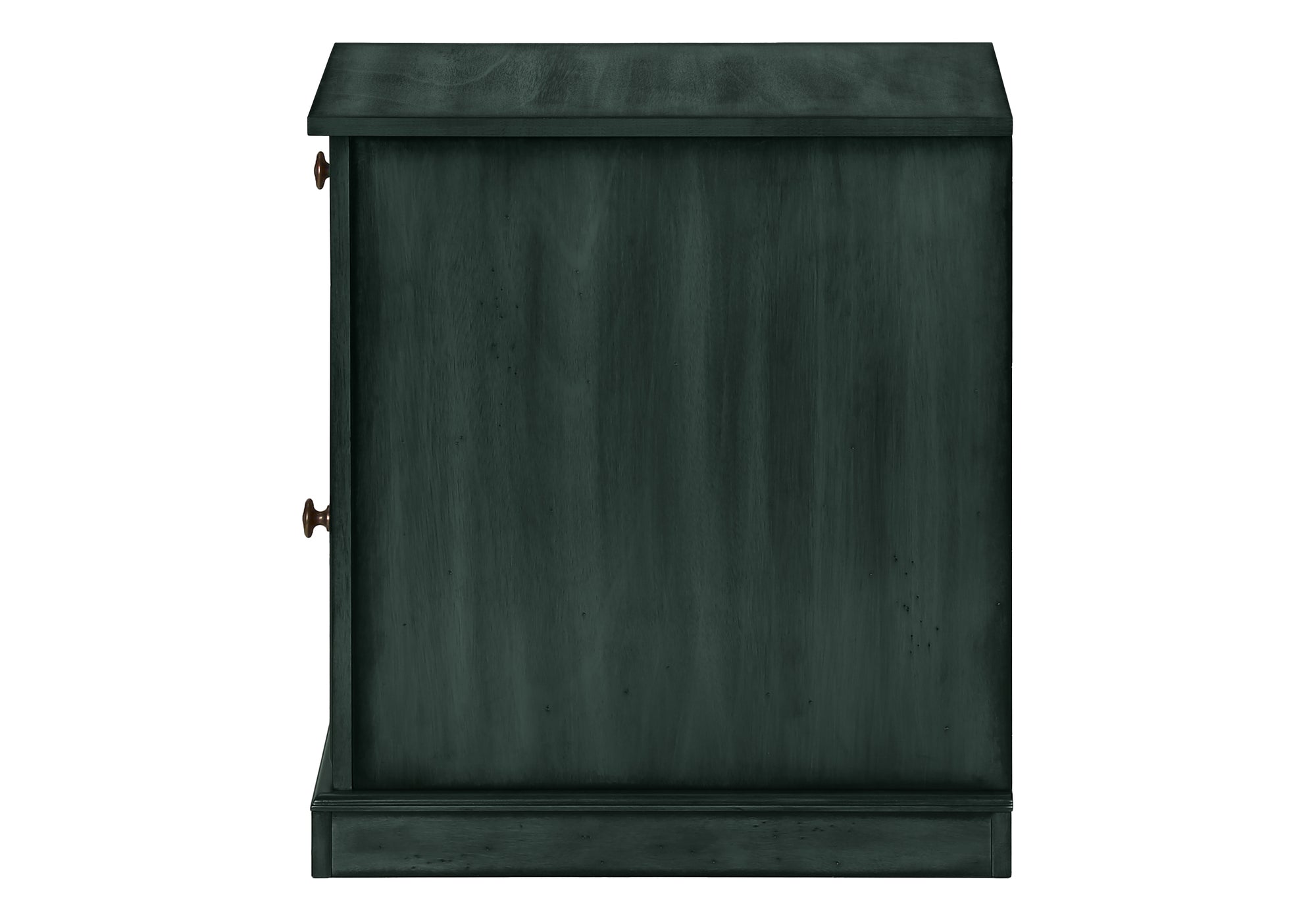 Accent Table 24"H Espresso Veneer End Table with Storage-Accent Table-DECOROLALA