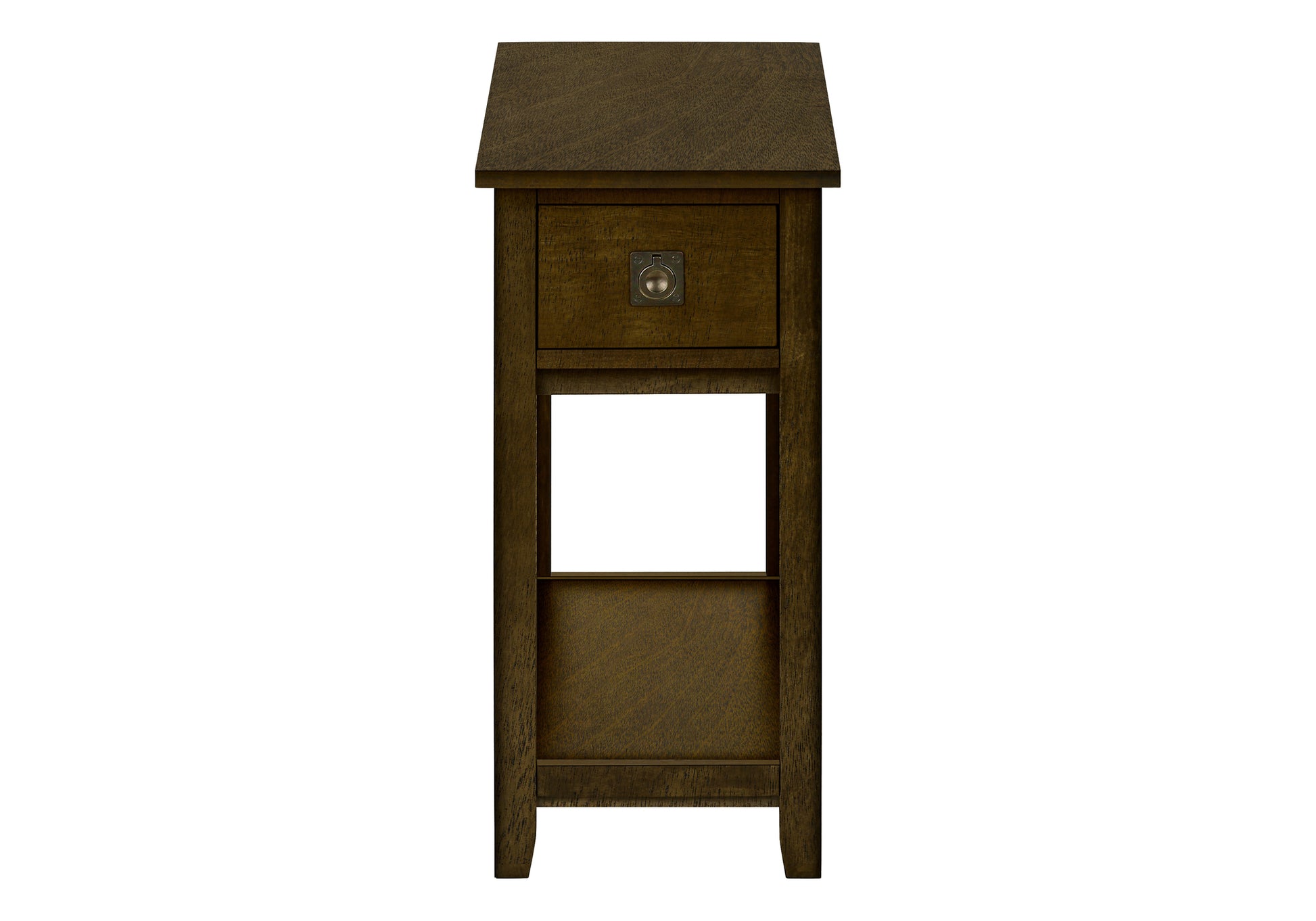 Accent Table 24"H Espresso Veneer with Drawer-Accent Table-DECOROLALA