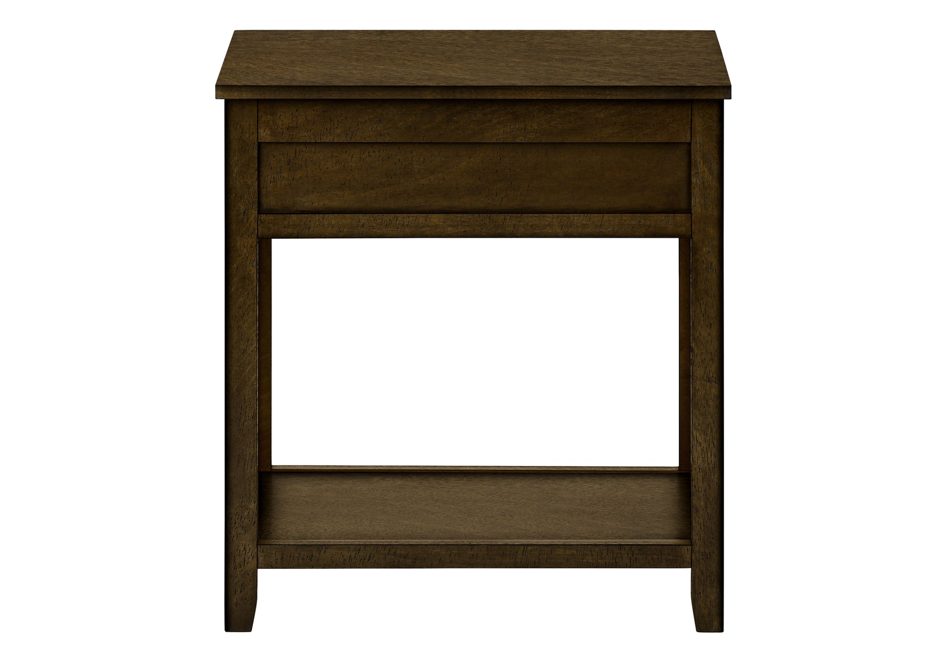 Accent Table 24"H Espresso Veneer with Drawer-Accent Table-DECOROLALA