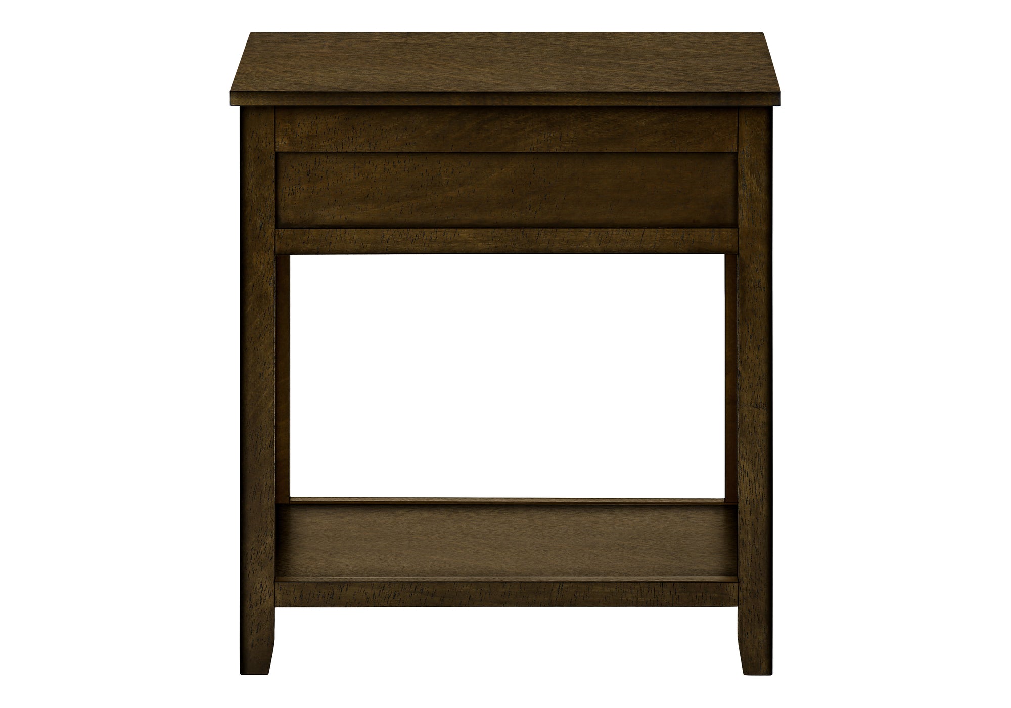 Accent Table 24"H Espresso Veneer with Drawer-Accent Table-DECOROLALA