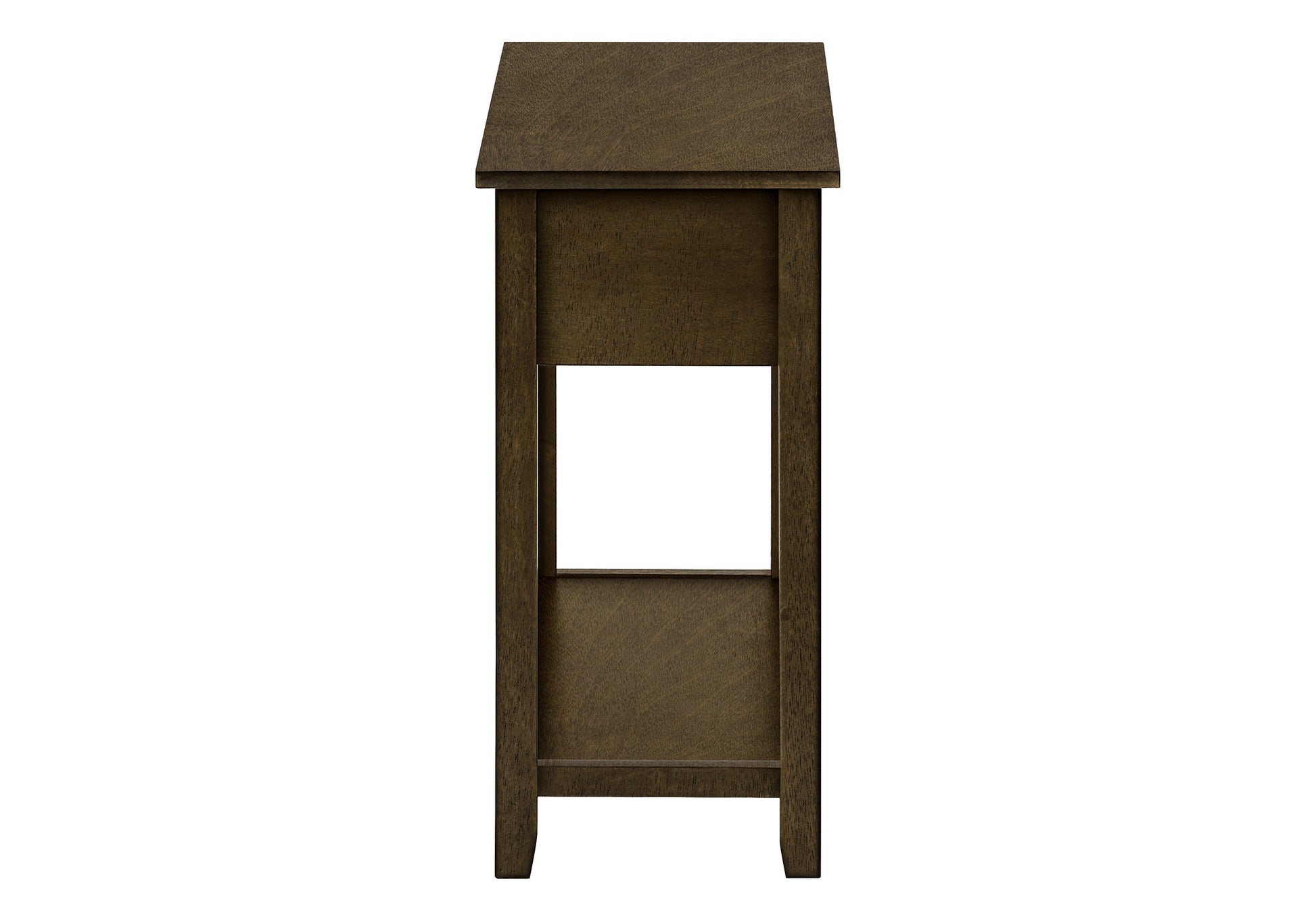 Accent Table 24"H Espresso Veneer with Drawer-Accent Table-DECOROLALA