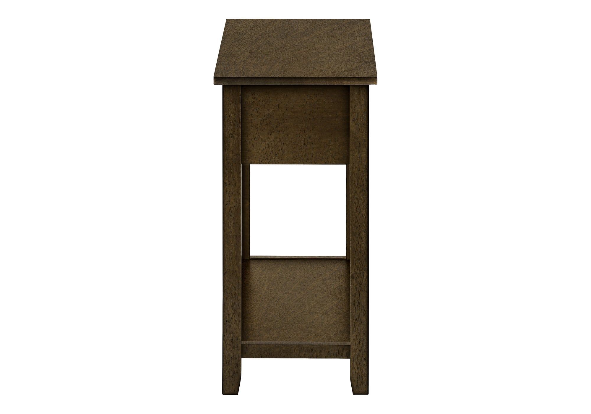 Accent Table 24"H Espresso Veneer with Drawer-Accent Table-DECOROLALA