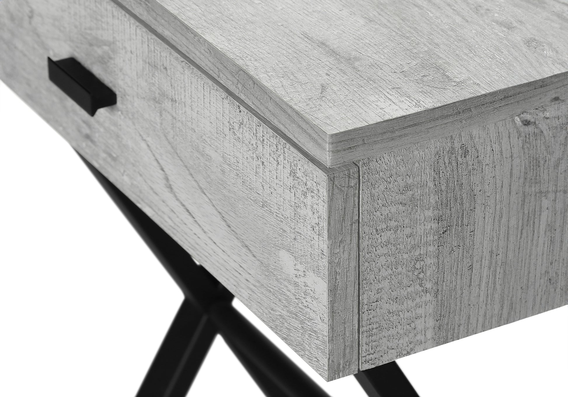 Accent Table - 24"H / Glossy White / Chrome Metal-Accent Table-DECOROLALA