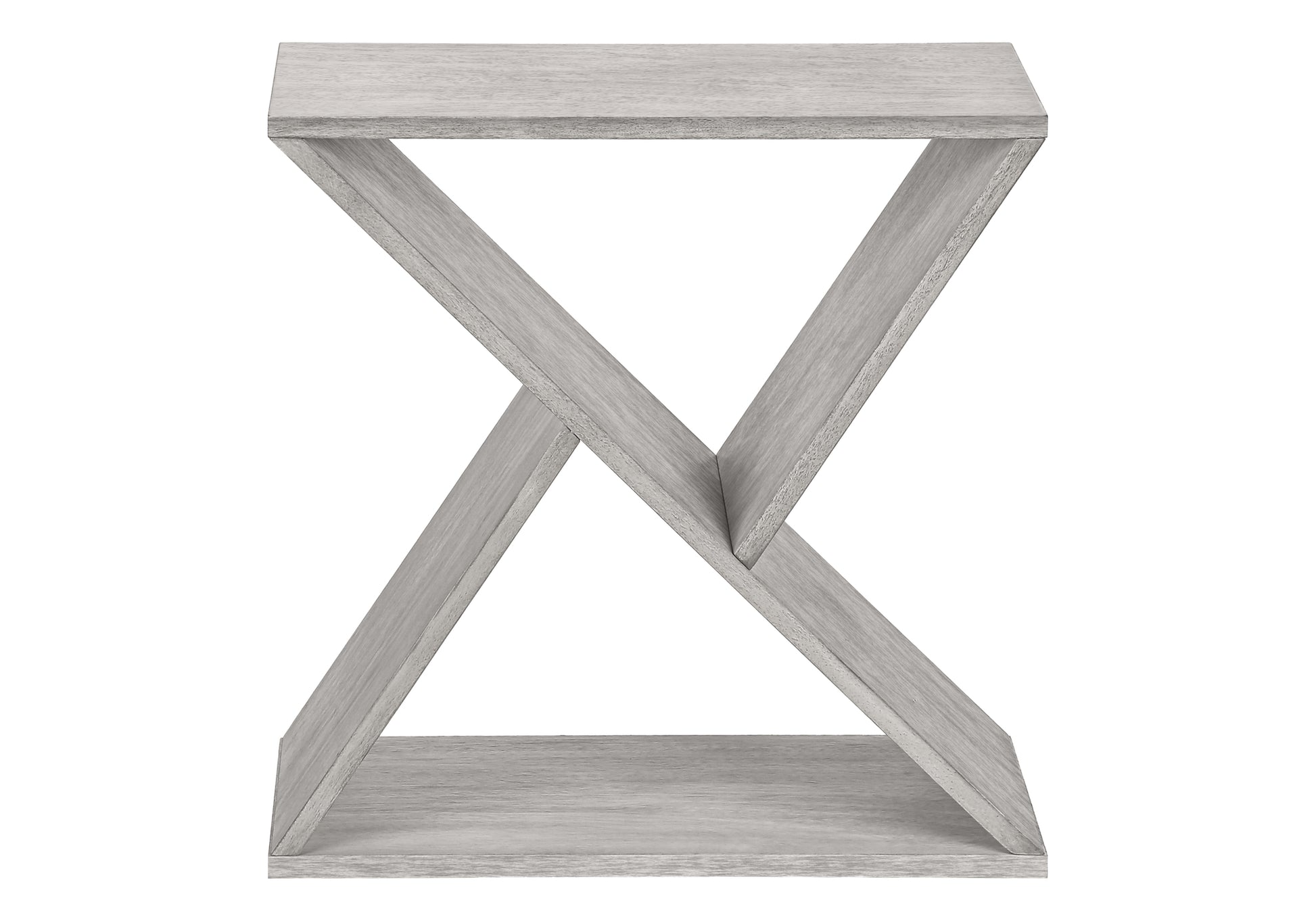 Accent Table 24"H Washed Grey Veneer End Table-Accent Table-DECOROLALA