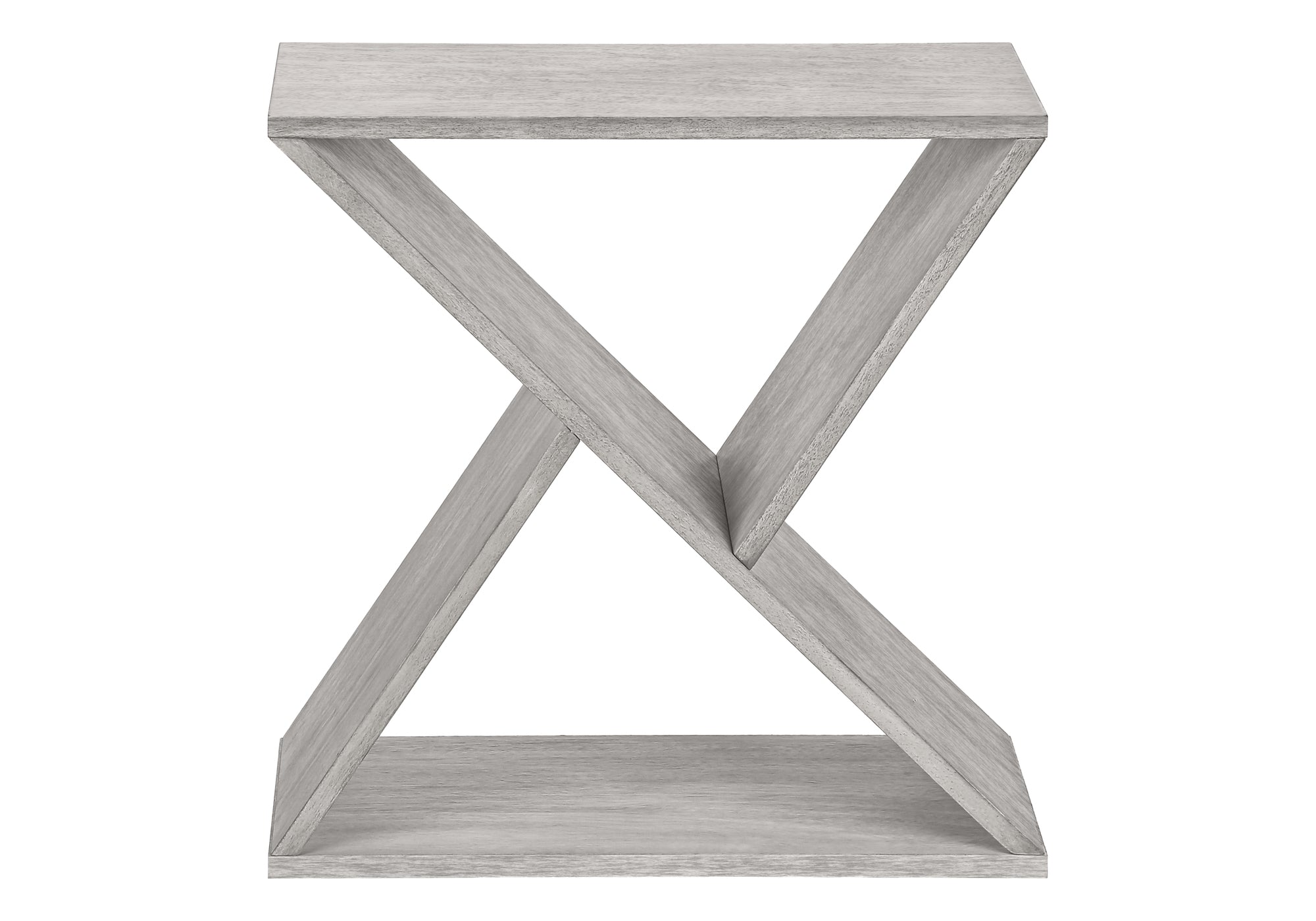 Accent Table 24"H Washed Grey Veneer End Table-Accent Table-DECOROLALA