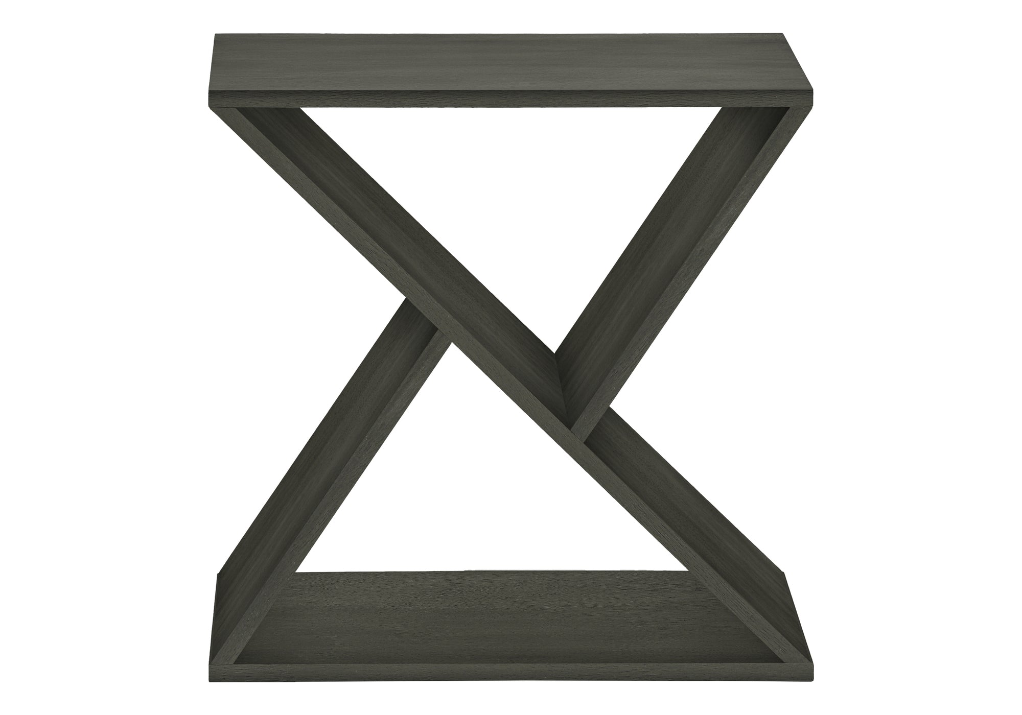 Accent Table 24"H Washed Grey Veneer End Table-Accent Table-DECOROLALA