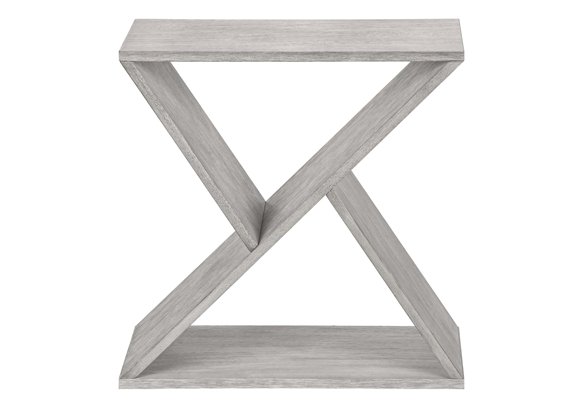 Accent Table 24"H Washed Grey Veneer End Table-Accent Table-DECOROLALA