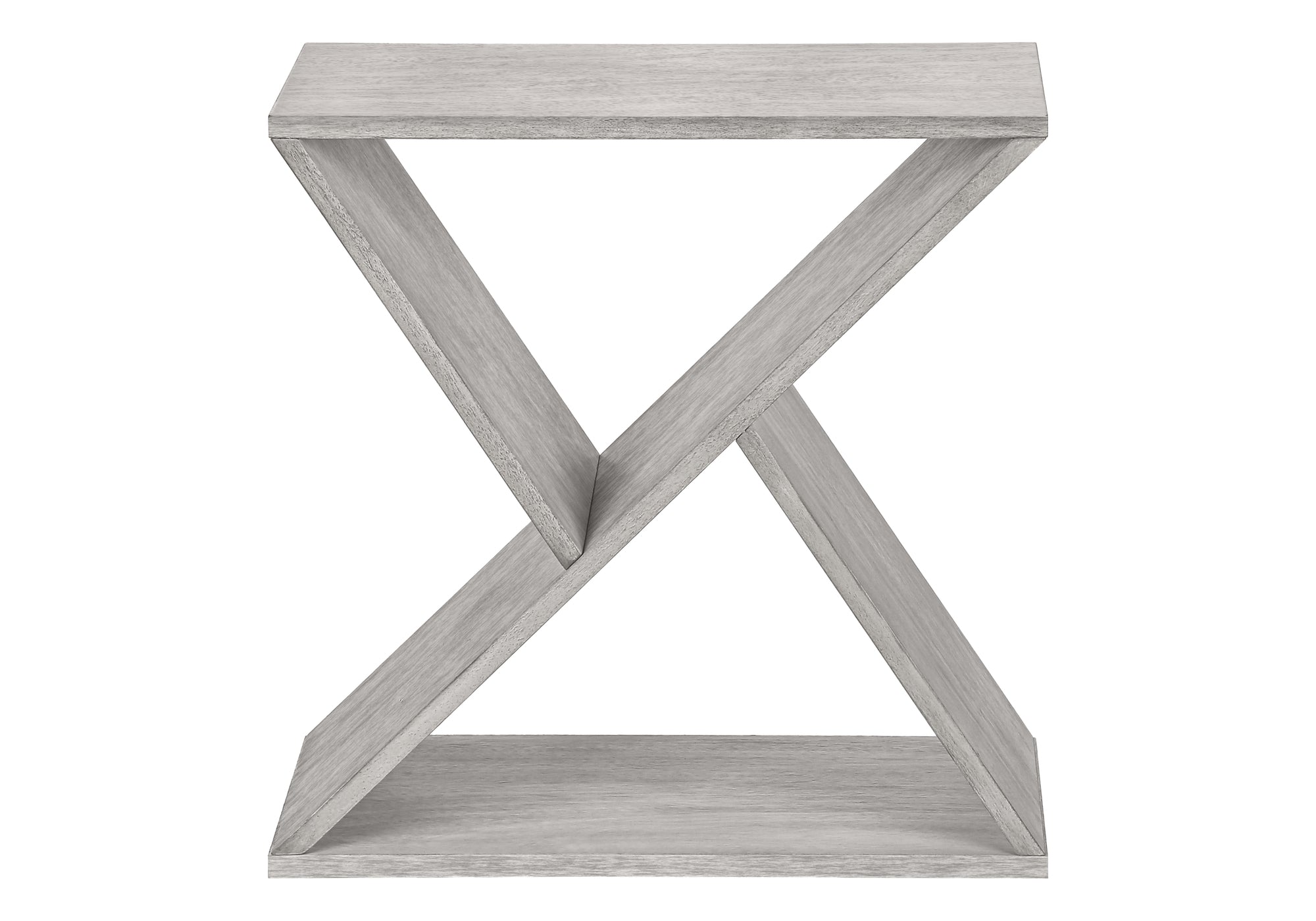 Accent Table 24"H Washed Grey Veneer End Table-Accent Table-DECOROLALA