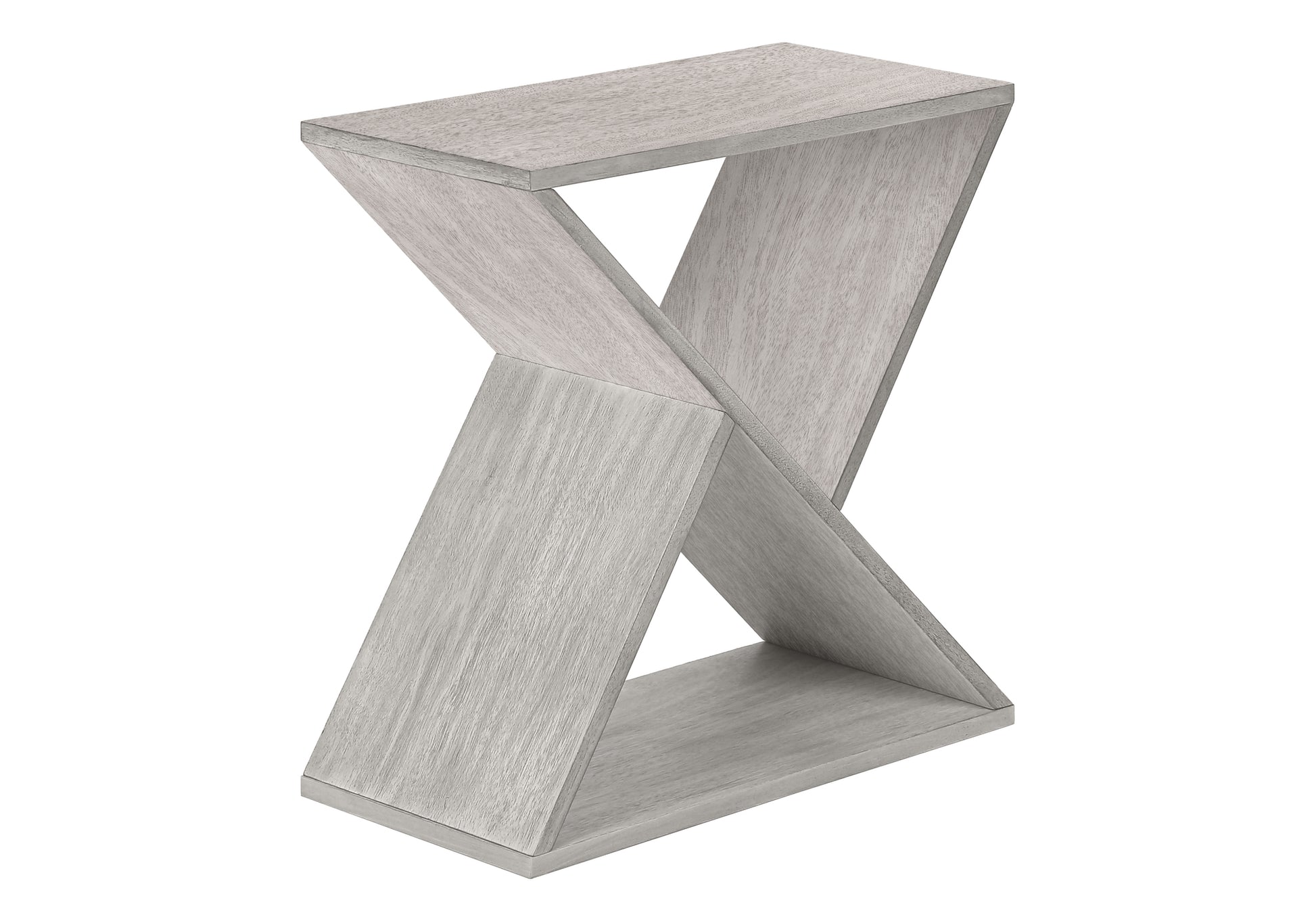 Accent Table 24"H Washed Grey Veneer End Table-Accent Table-DECOROLALA