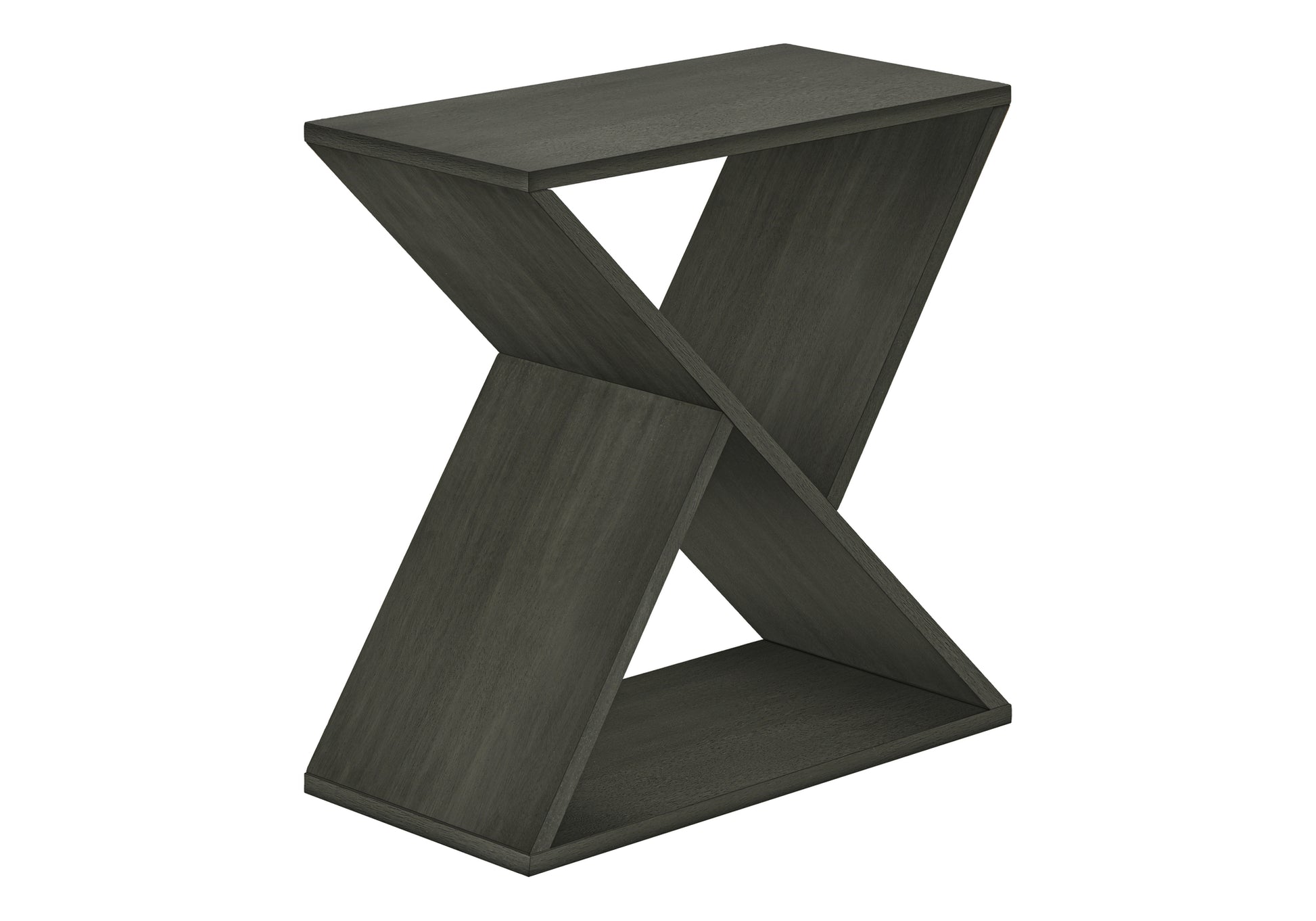 Accent Table 24"H Washed Grey Veneer End Table-Accent Table-DECOROLALA