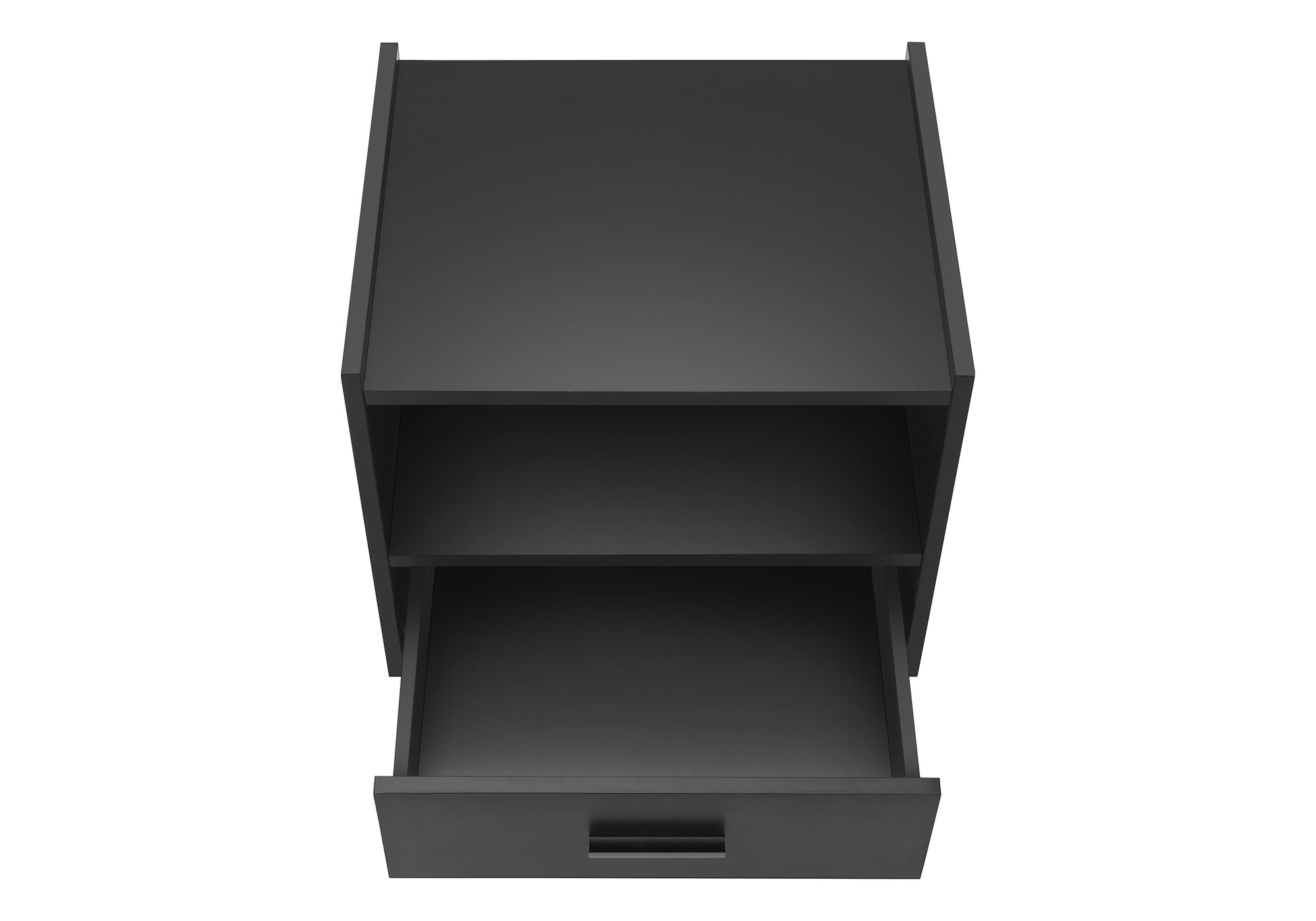 Accent Table - 24"H / White End Table With 1 Drawer-Accent Table-DECOROLALA