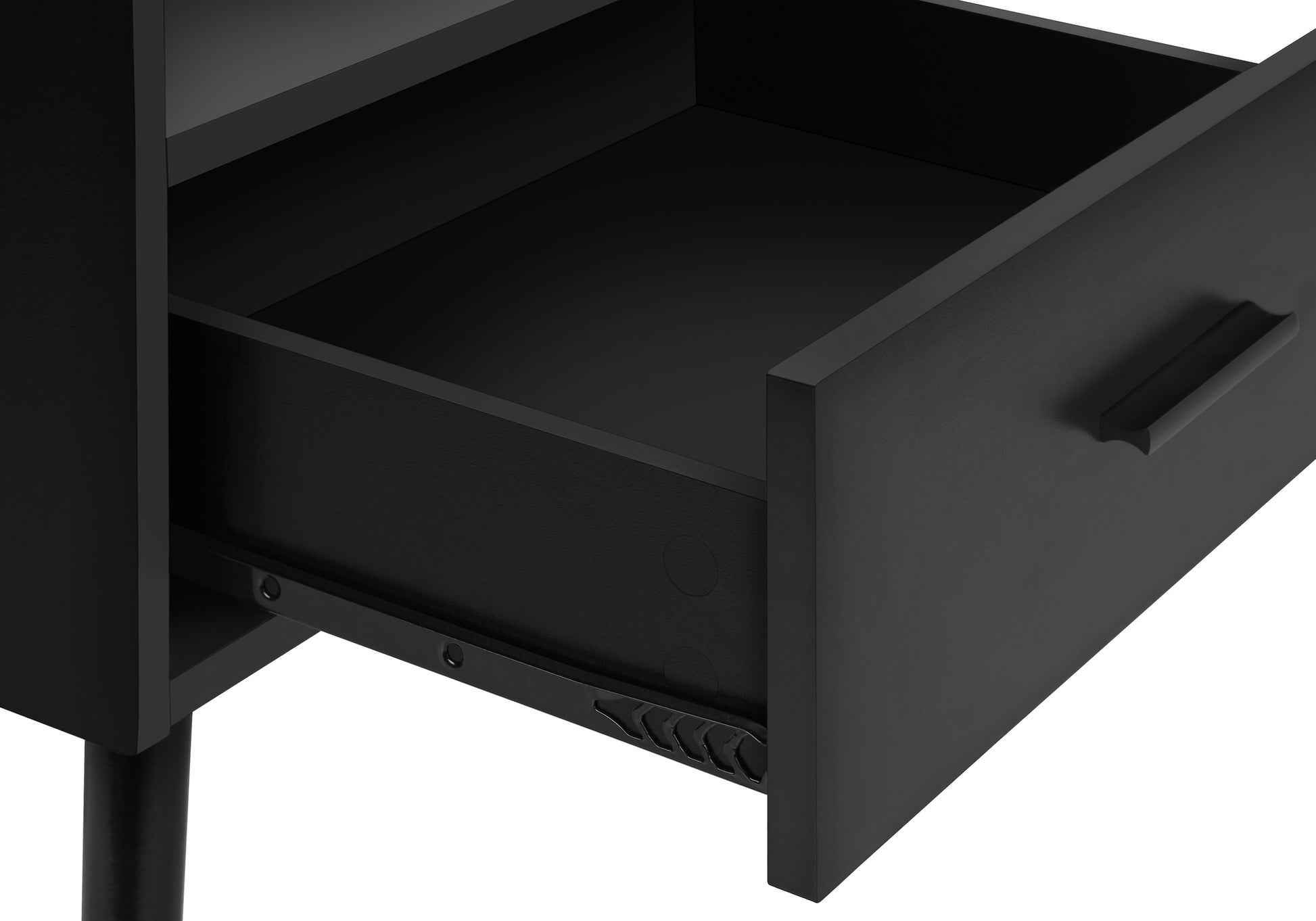 Accent Table - 24"H / White End Table With 1 Drawer-Accent Table-DECOROLALA