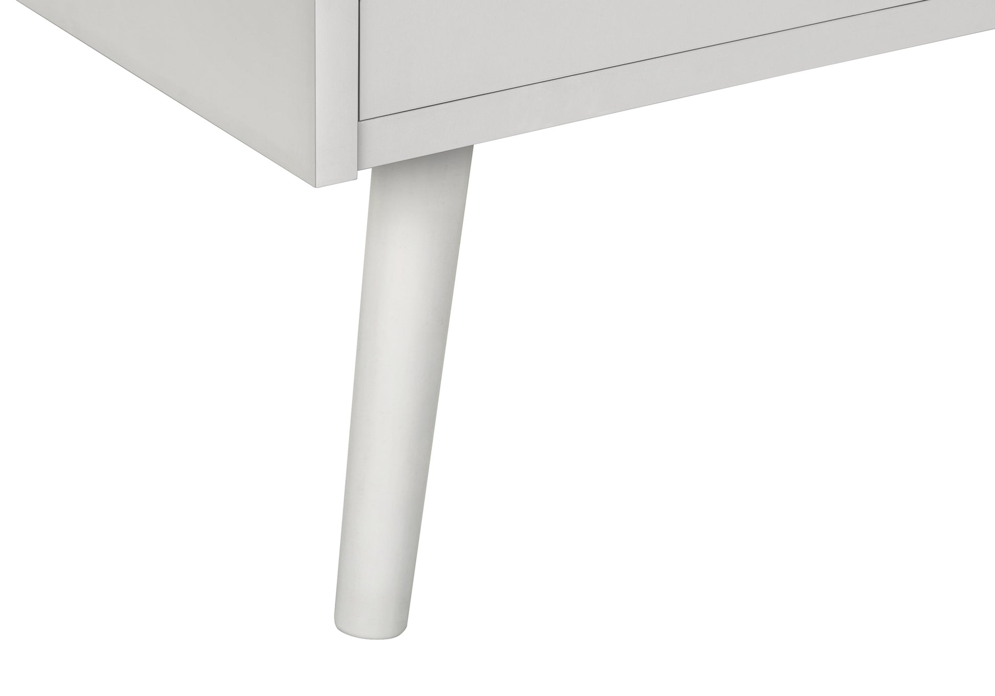 Accent Table - 24"H / White End Table With 1 Drawer-Accent Table-DECOROLALA