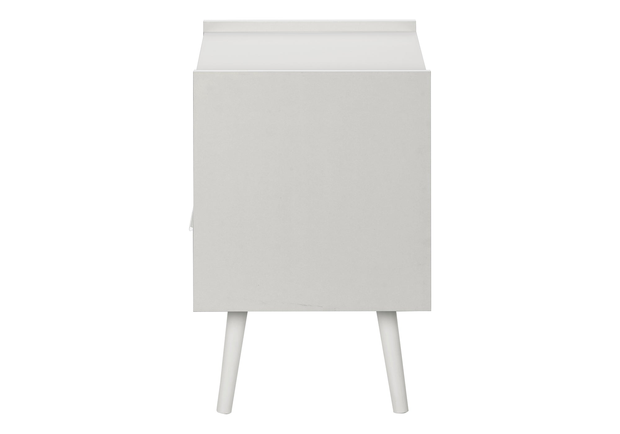 Accent Table 24"H White End Table with Drawer-Accent Table-DECOROLALA