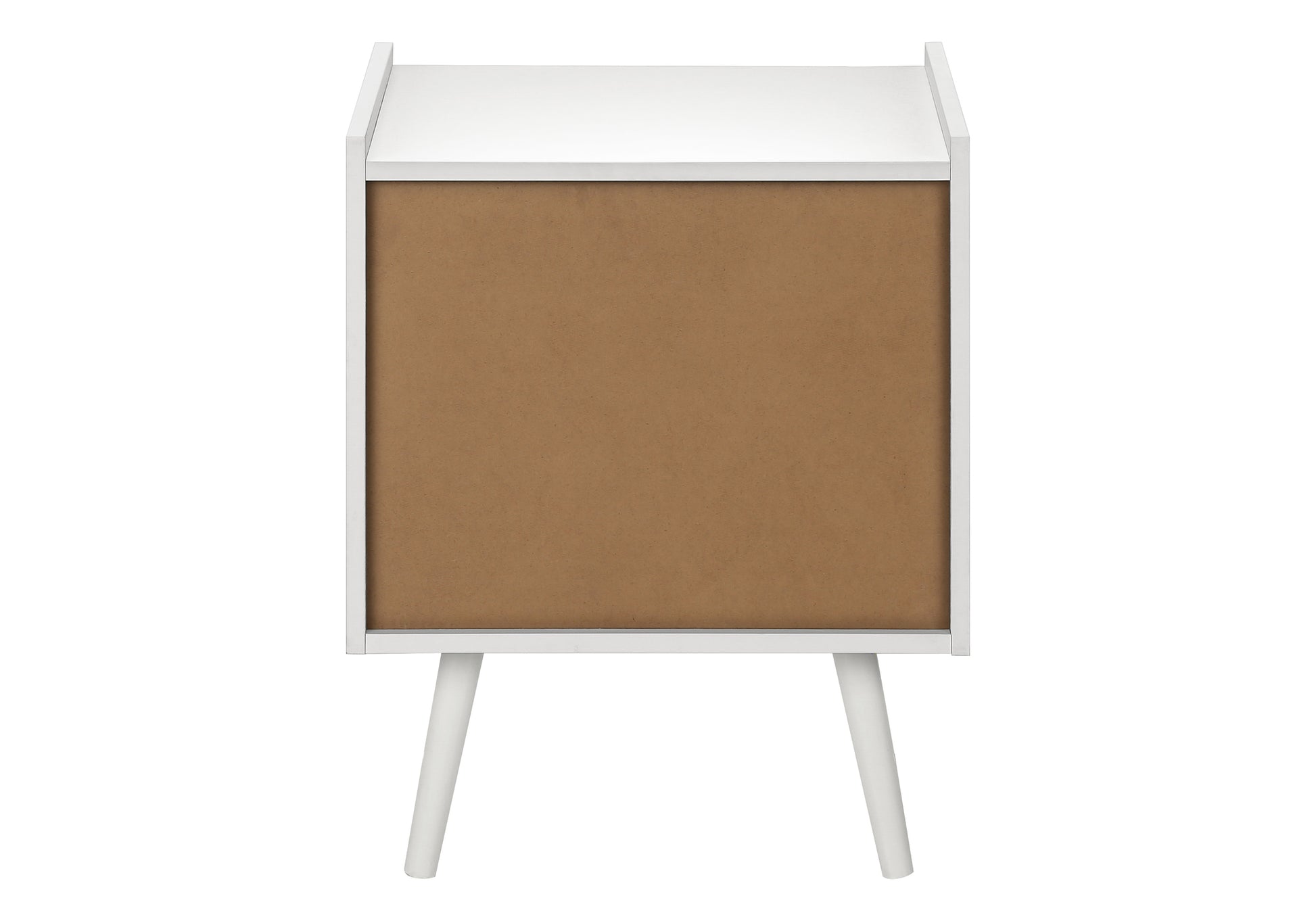 Accent Table 24"H White End Table with Drawer-Accent Table-DECOROLALA