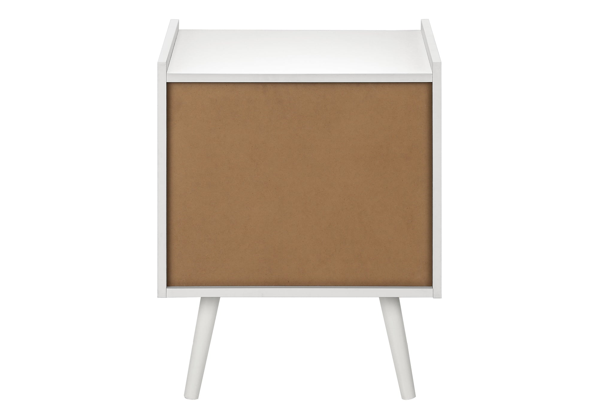 Accent Table 24"H White End Table with Drawer-Accent Table-DECOROLALA