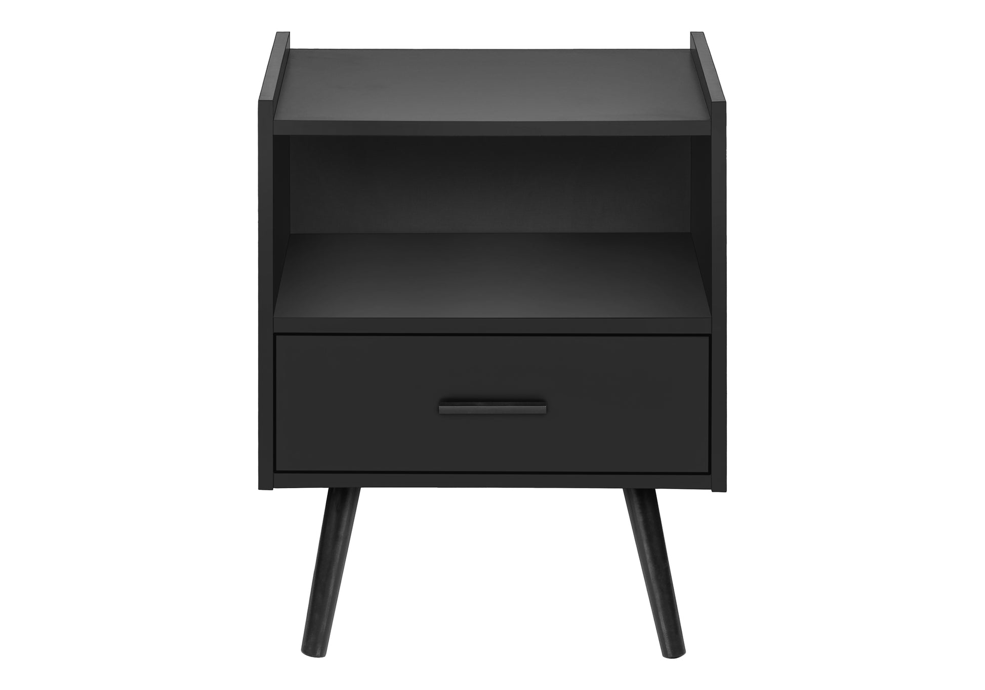 Accent Table 24"H White End Table with Drawer-Accent Table-DECOROLALA