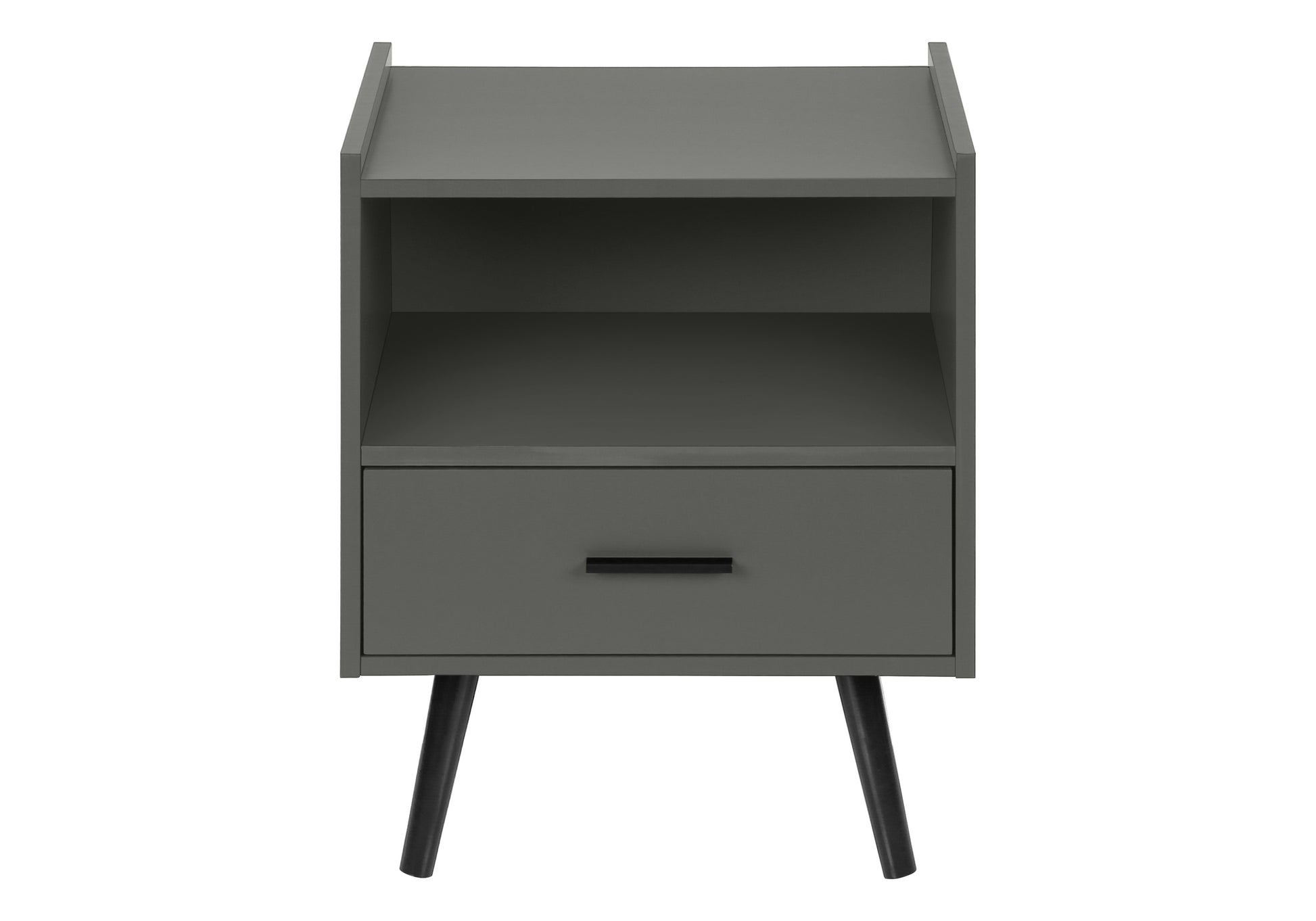 Accent Table 24"H White End Table with Drawer-Accent Table-DECOROLALA
