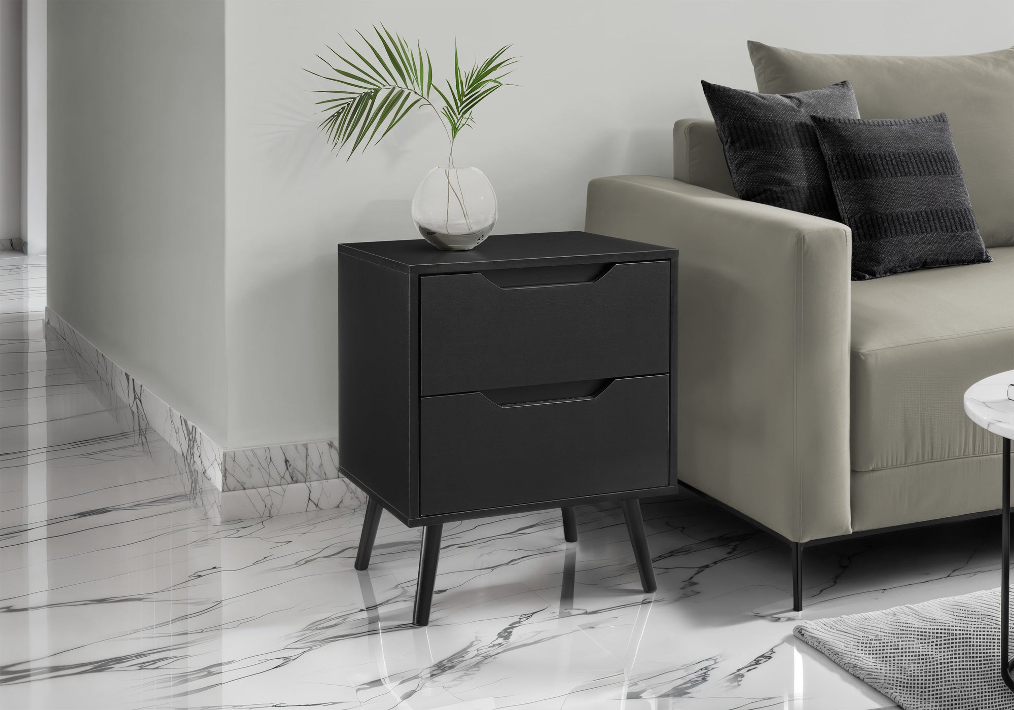 Accent Table 24"H With 2 Drawers-Accent Table-DECOROLALA