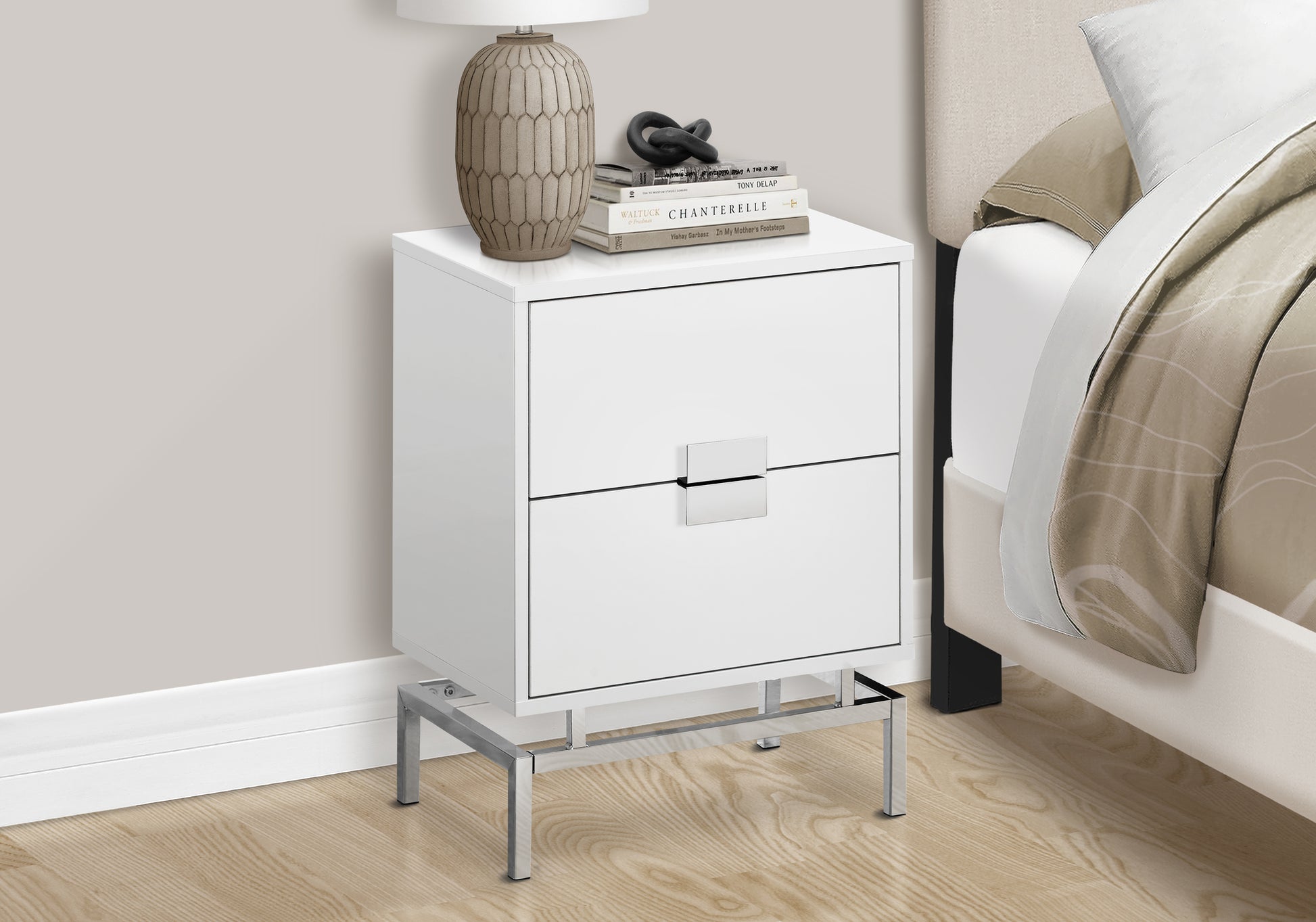 Accent Table 24"H with 2 Drawers-Accent Table-DECOROLALA
