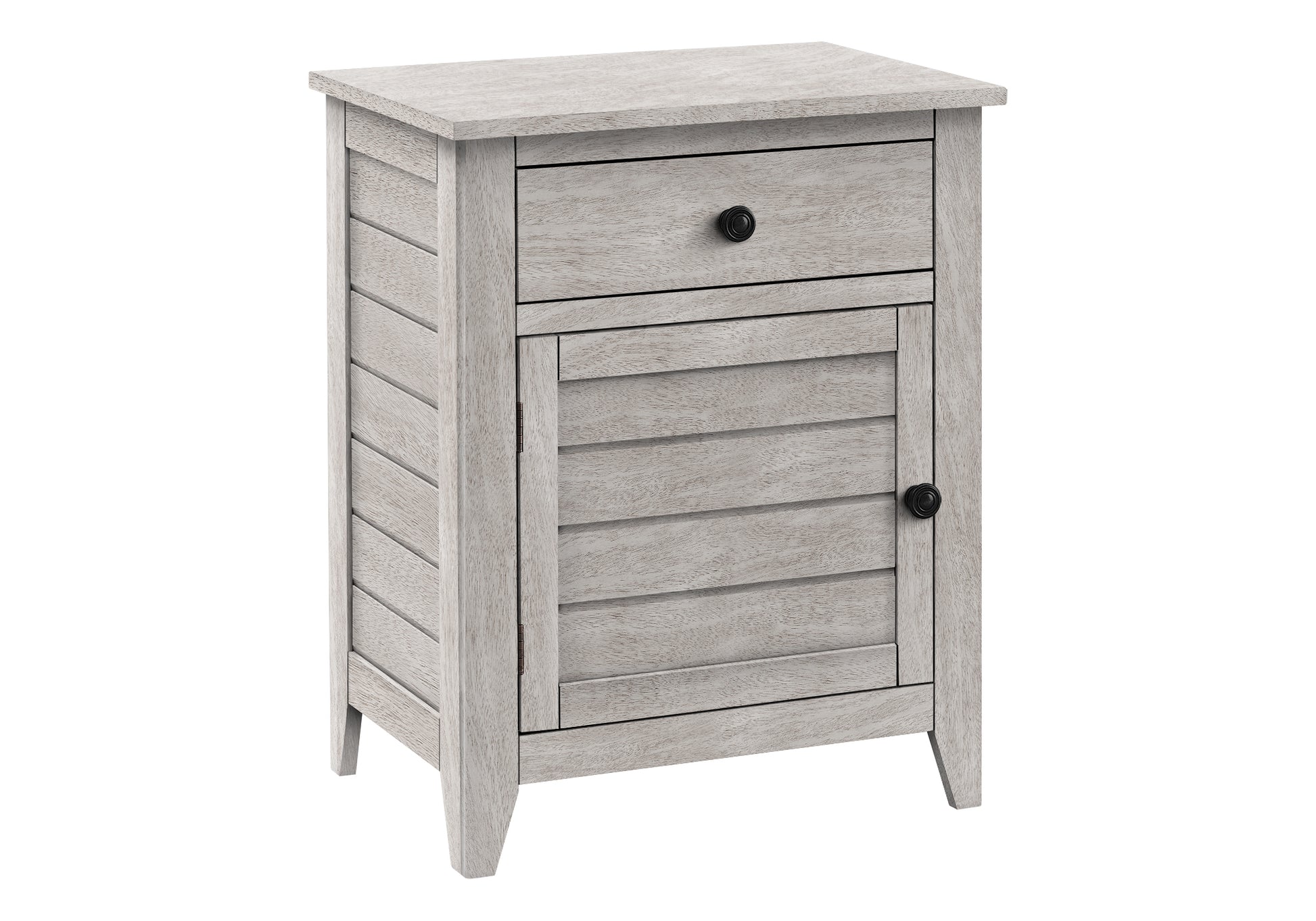 Accent Table 25"H Antique Green Veneer w/ Storage-Accent Table-DECOROLALA