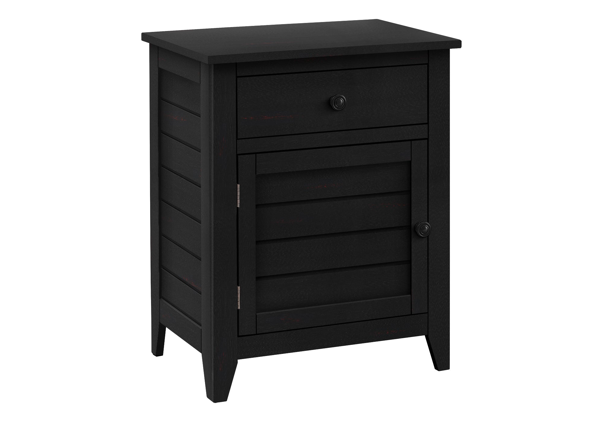 Accent Table 25"H Antique Green Veneer w/ Storage-Accent Table-DECOROLALA