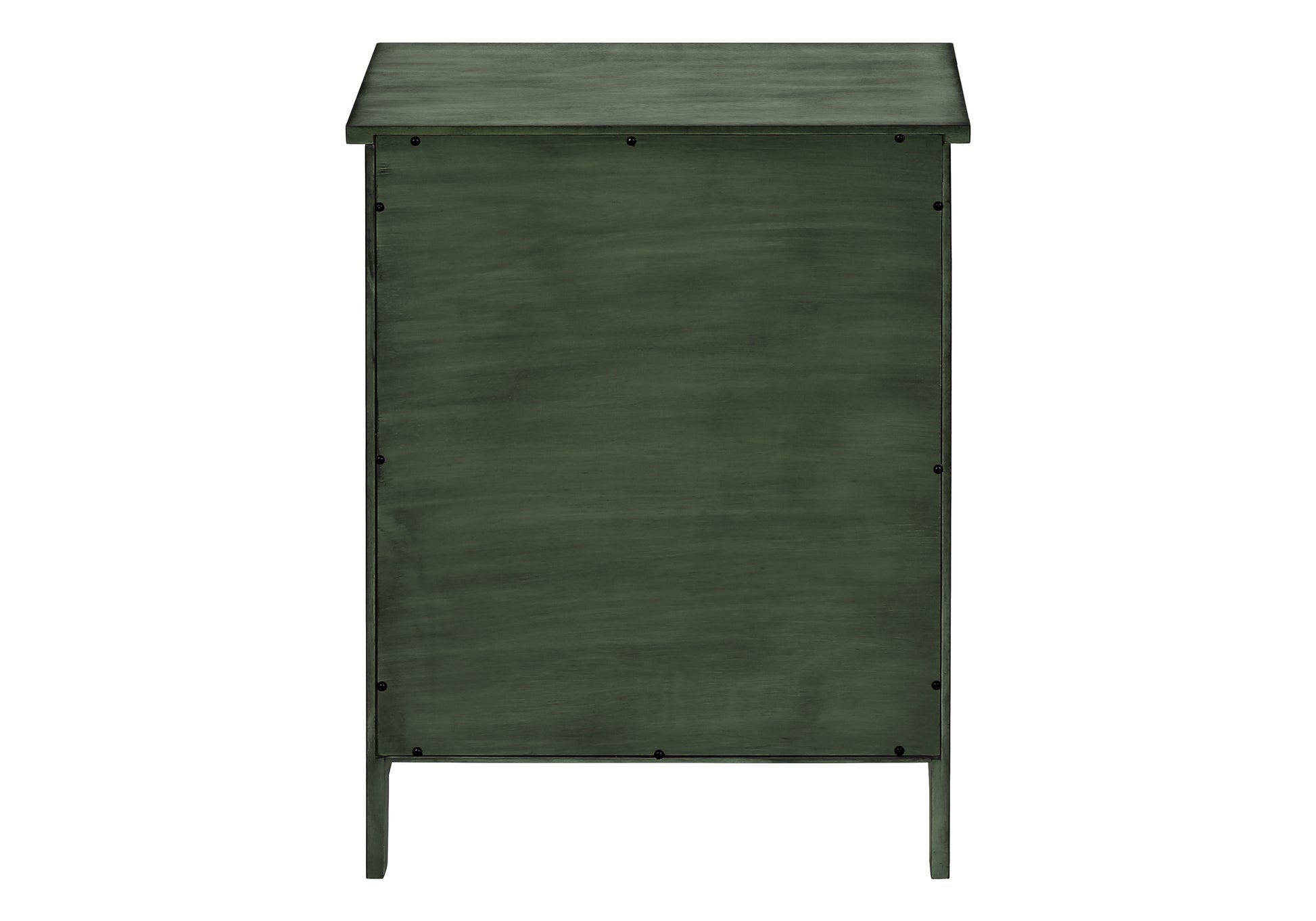 Accent Table 25"H Antique Green Veneer w/ Storage-Accent Table-DECOROLALA