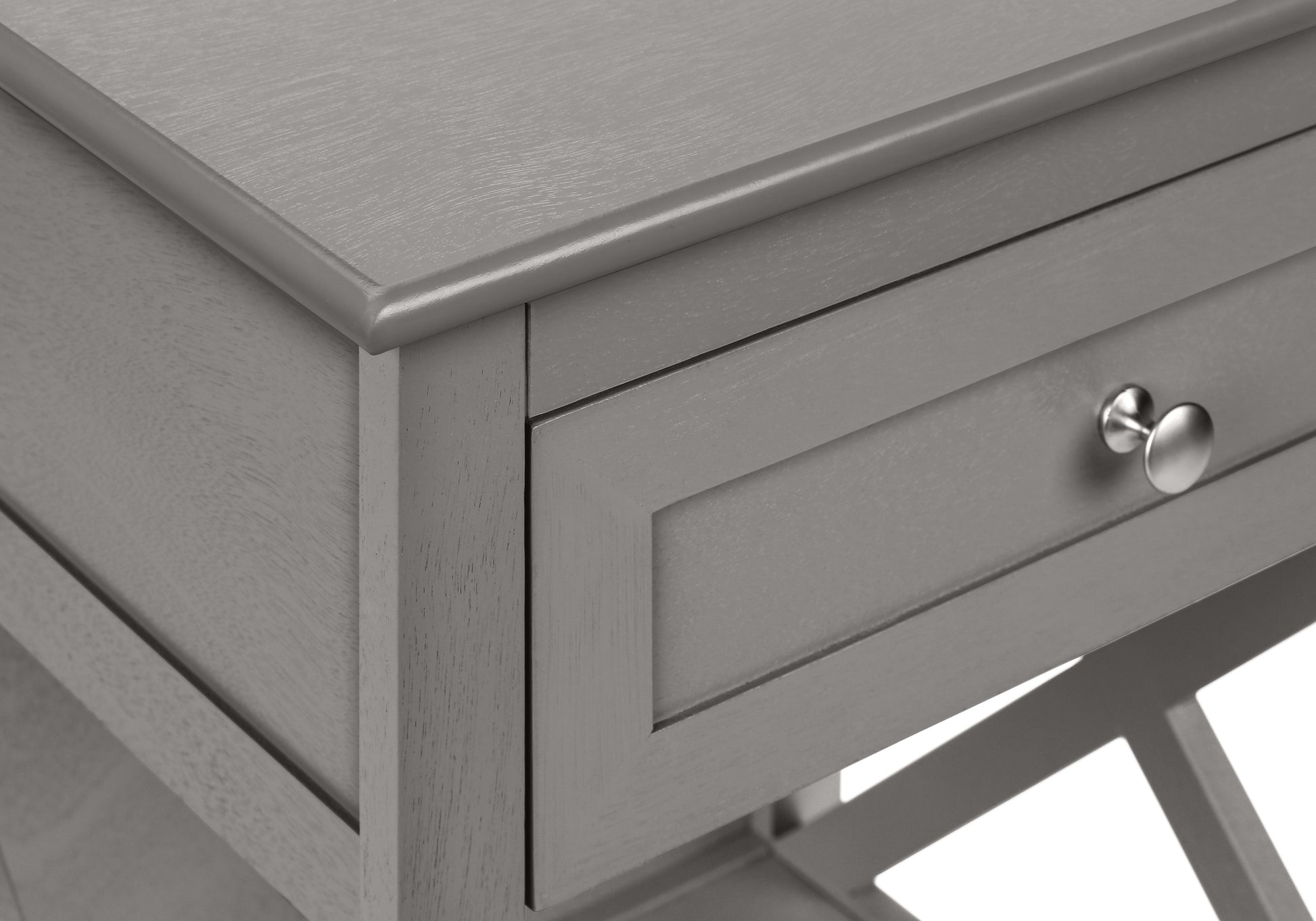 Accent Table - 25"H / Antique Veneer End Table-Accent Table-DECOROLALA