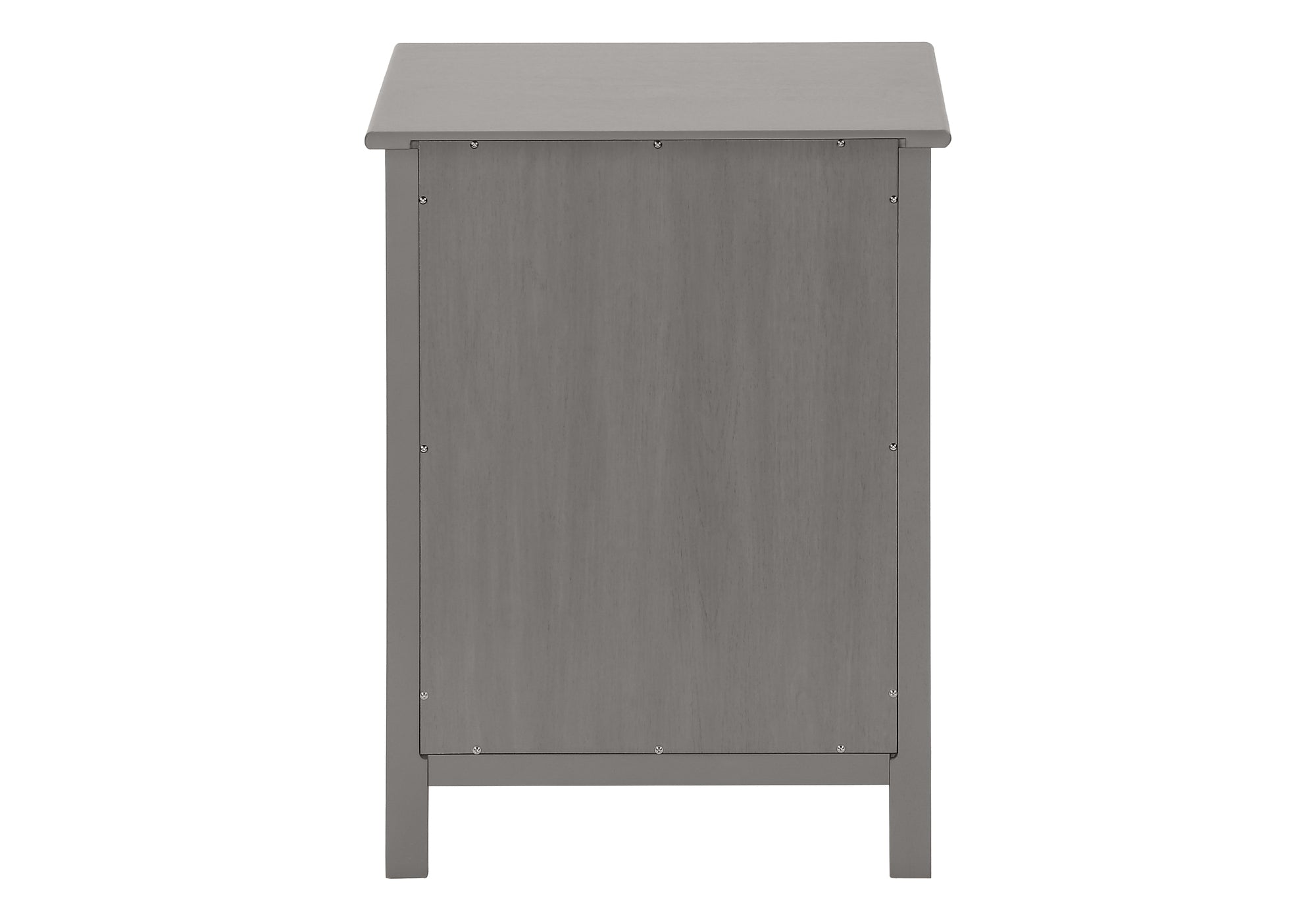 Accent Table 25"H Antique White Veneer with Drawer-Accent Table-DECOROLALA