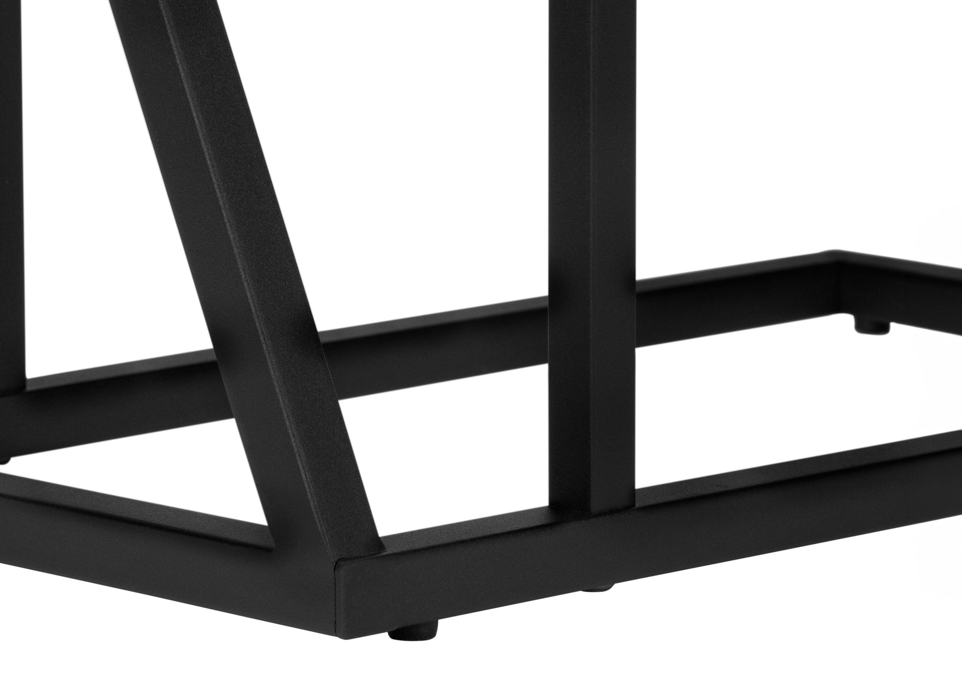 Accent Table - 25"H / Black / Black Metal-Accent Table-DECOROLALA