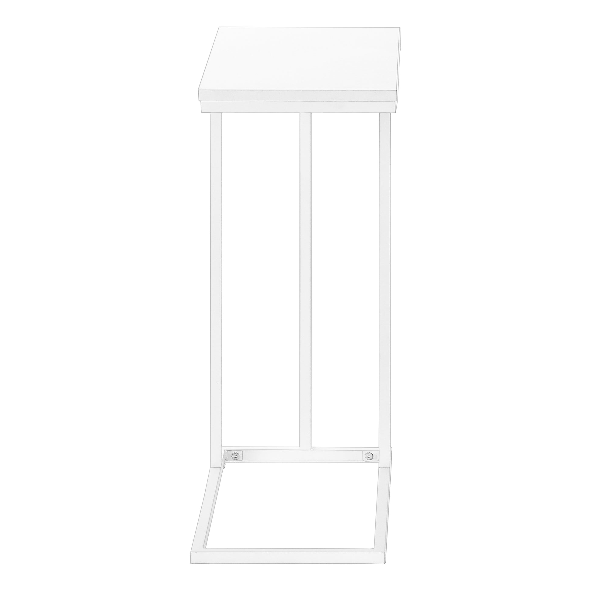 Accent Table - 25"H - Black Laminate C Shape-Accent Table-DECOROLALA
