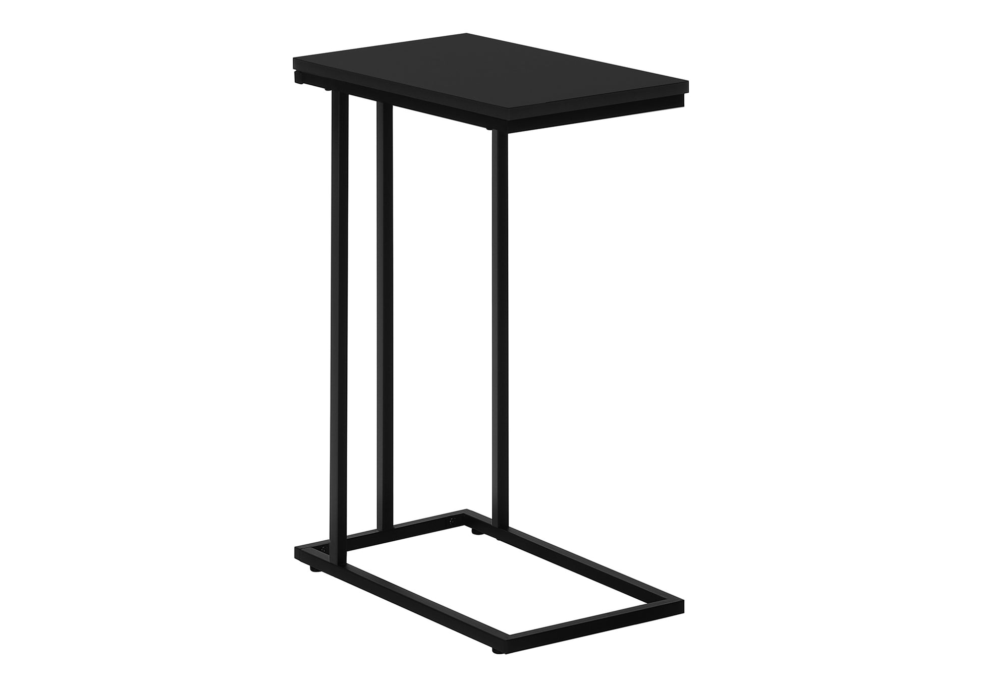 Accent Table - 25"H - Black Laminate C Shape-Accent Table-DECOROLALA