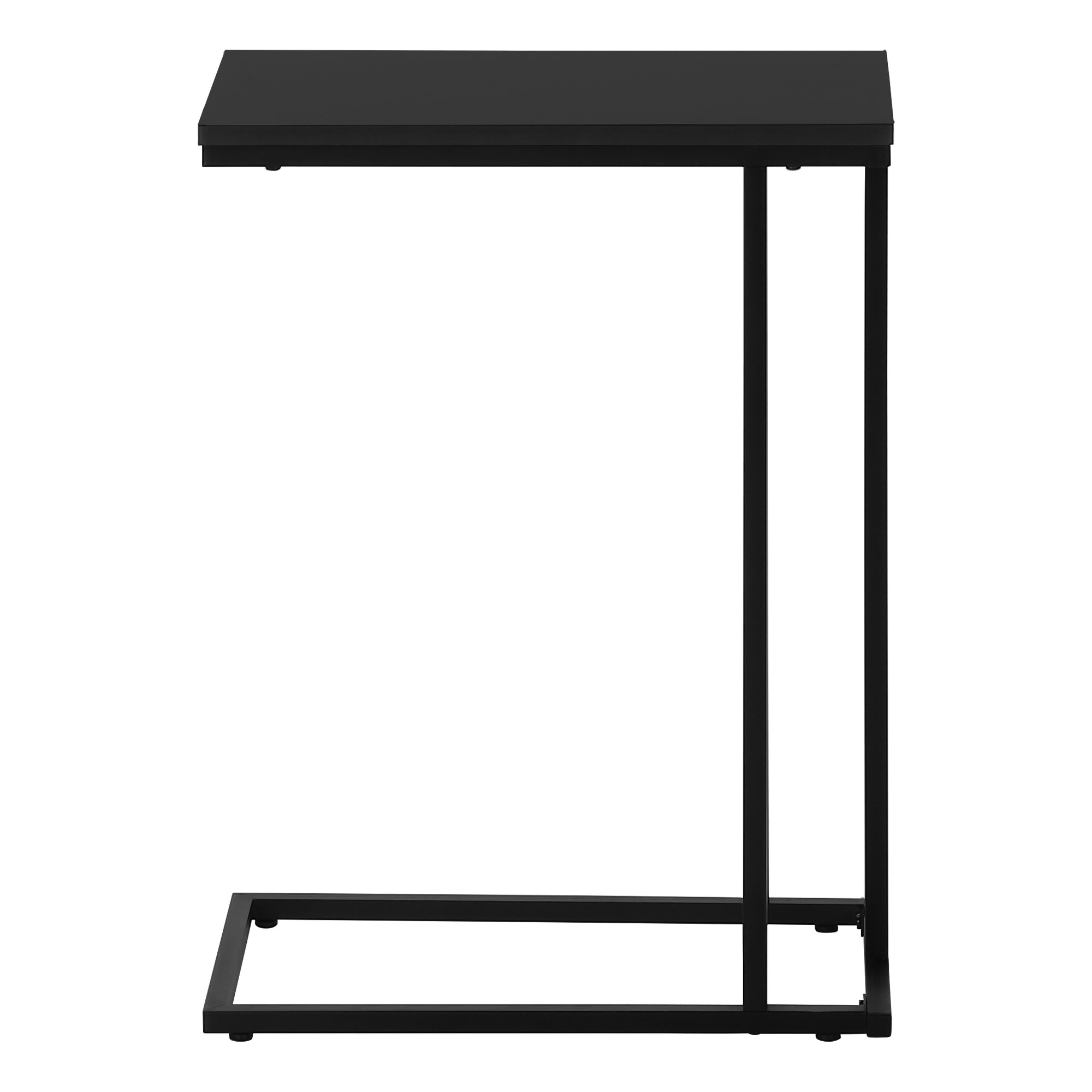 Accent Table - 25"H - Black Laminate C Shape-Accent Table-DECOROLALA