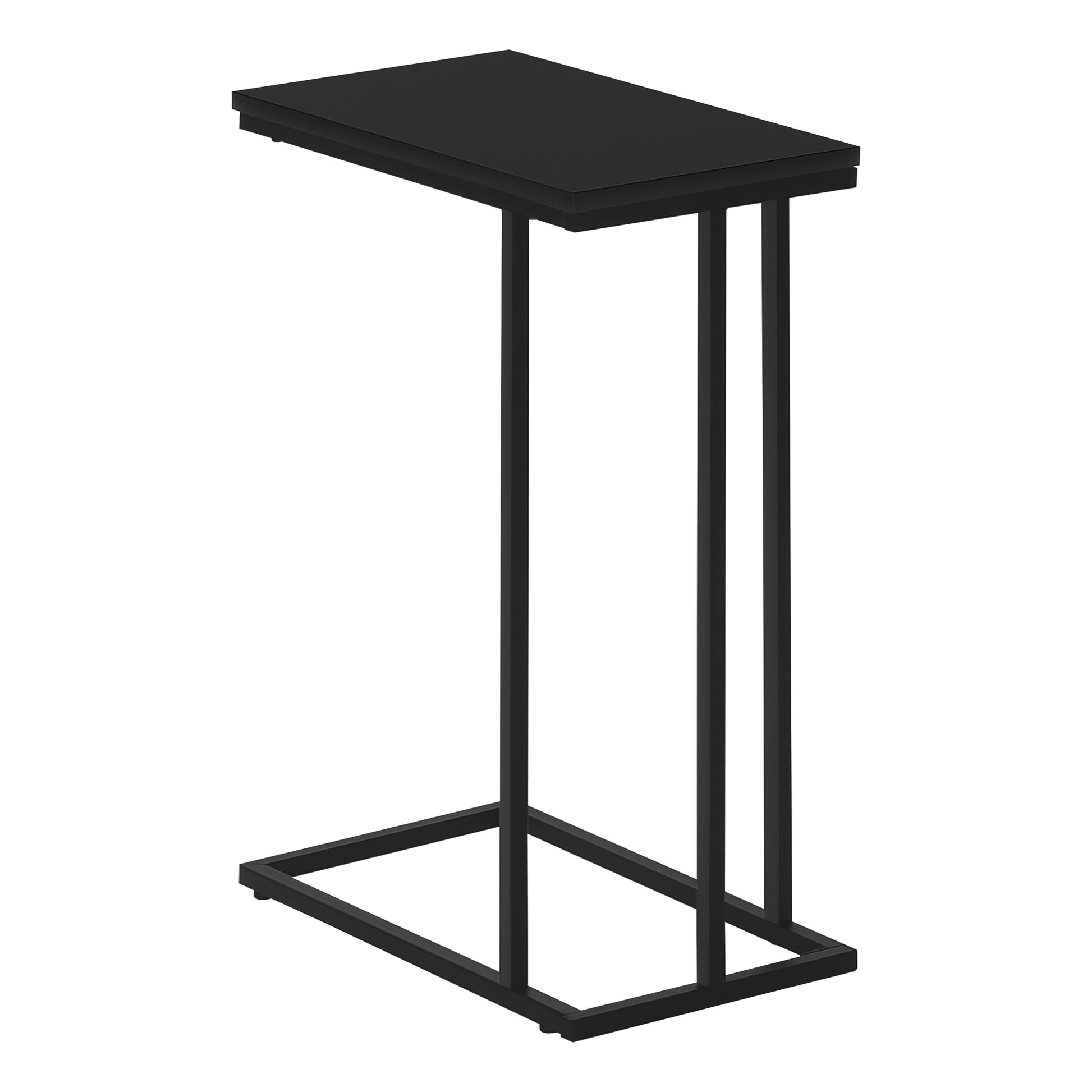 Accent Table - 25"H - Black Laminate C Shape-Accent Table-DECOROLALA