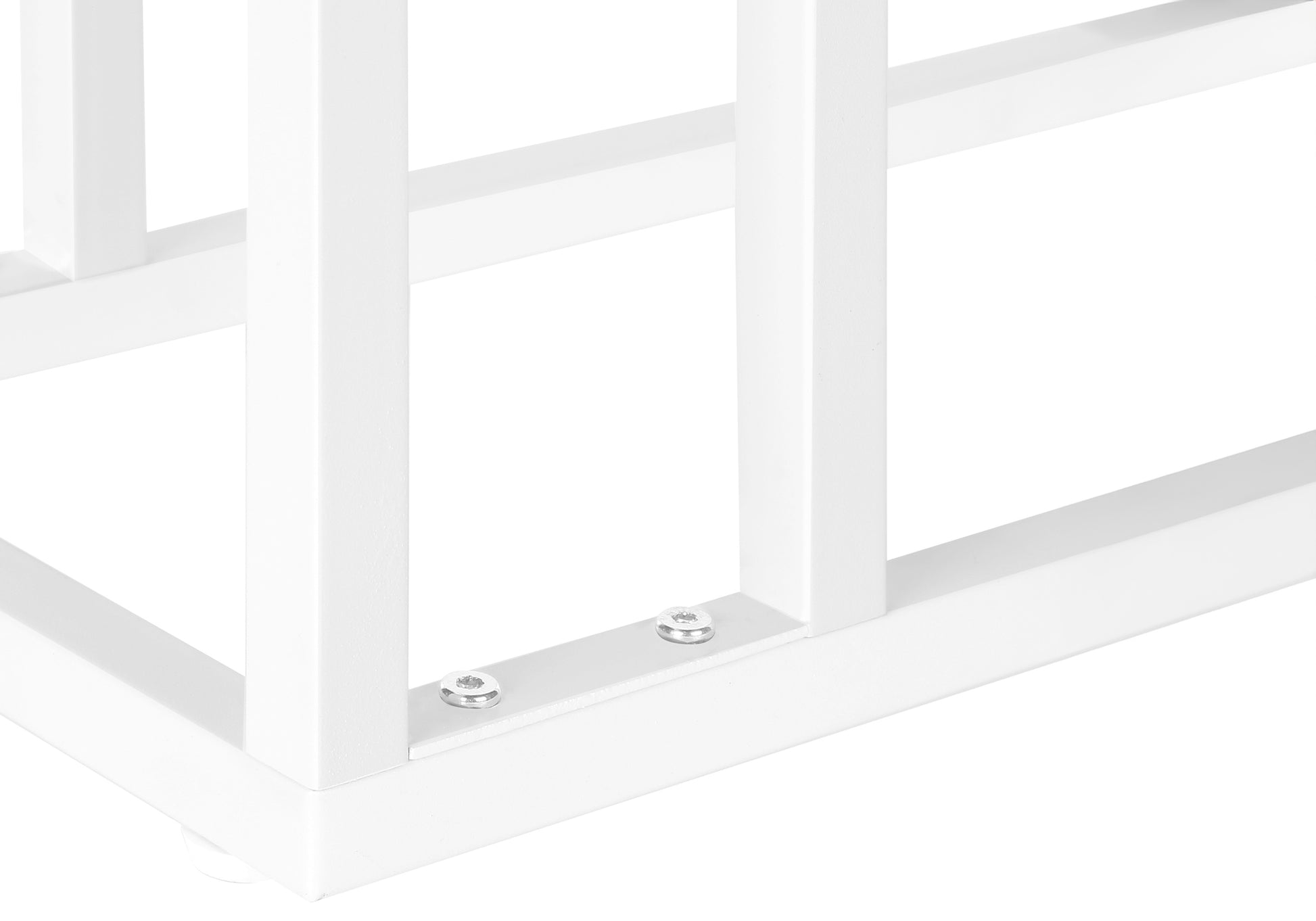 Accent Table - 25"H / Espresso / Black Metal-Accent Table-DECOROLALA