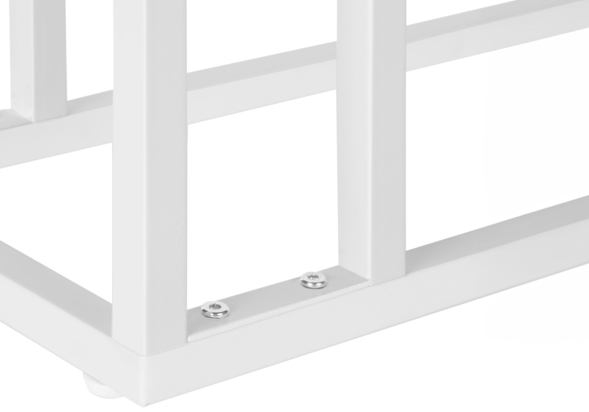 Accent Table - 25"H / Espresso / Black Metal-Accent Table-DECOROLALA