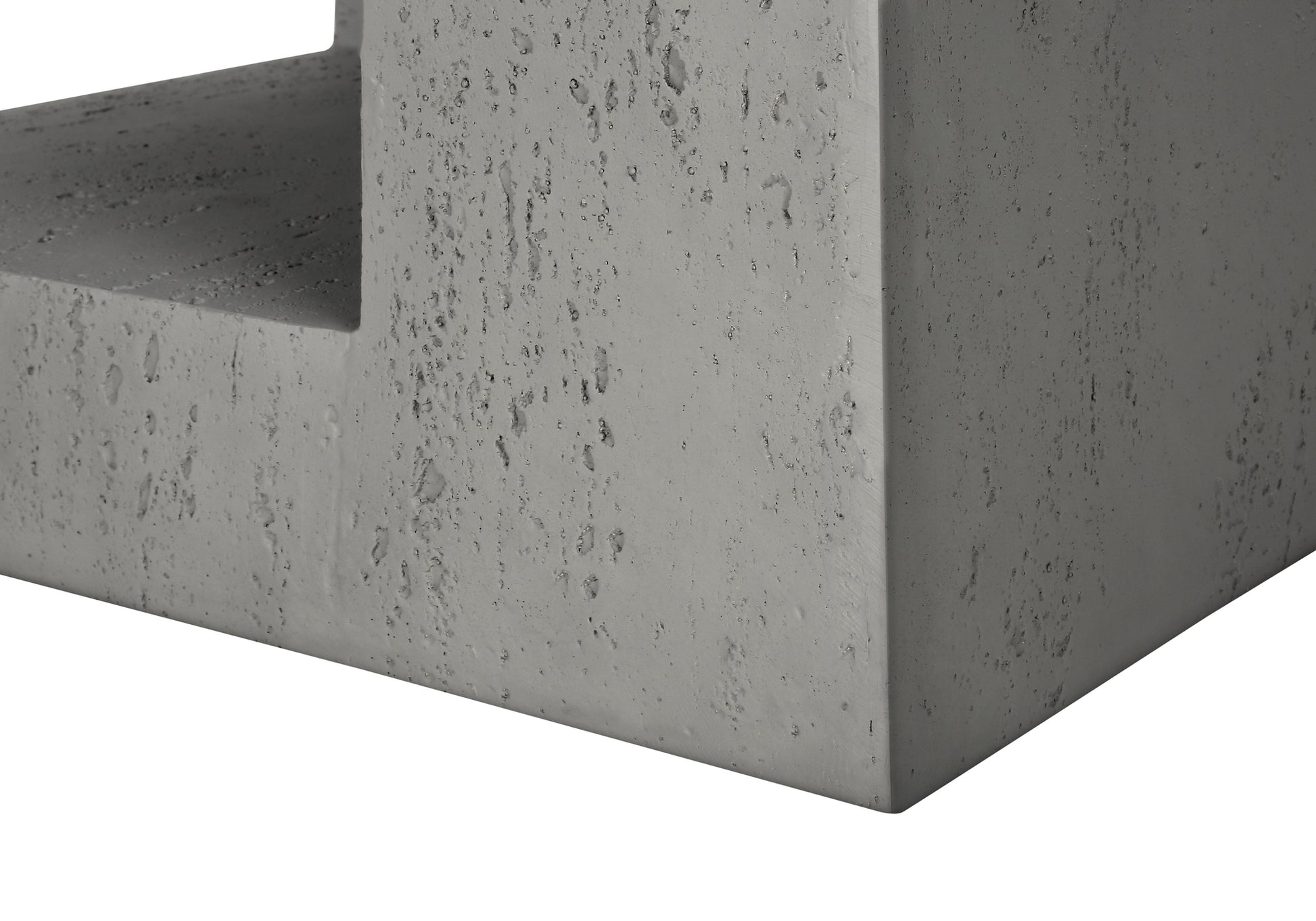 Accent Table - 25"H / Grey Indoor Or Outdoor-Accent Table-DECOROLALA