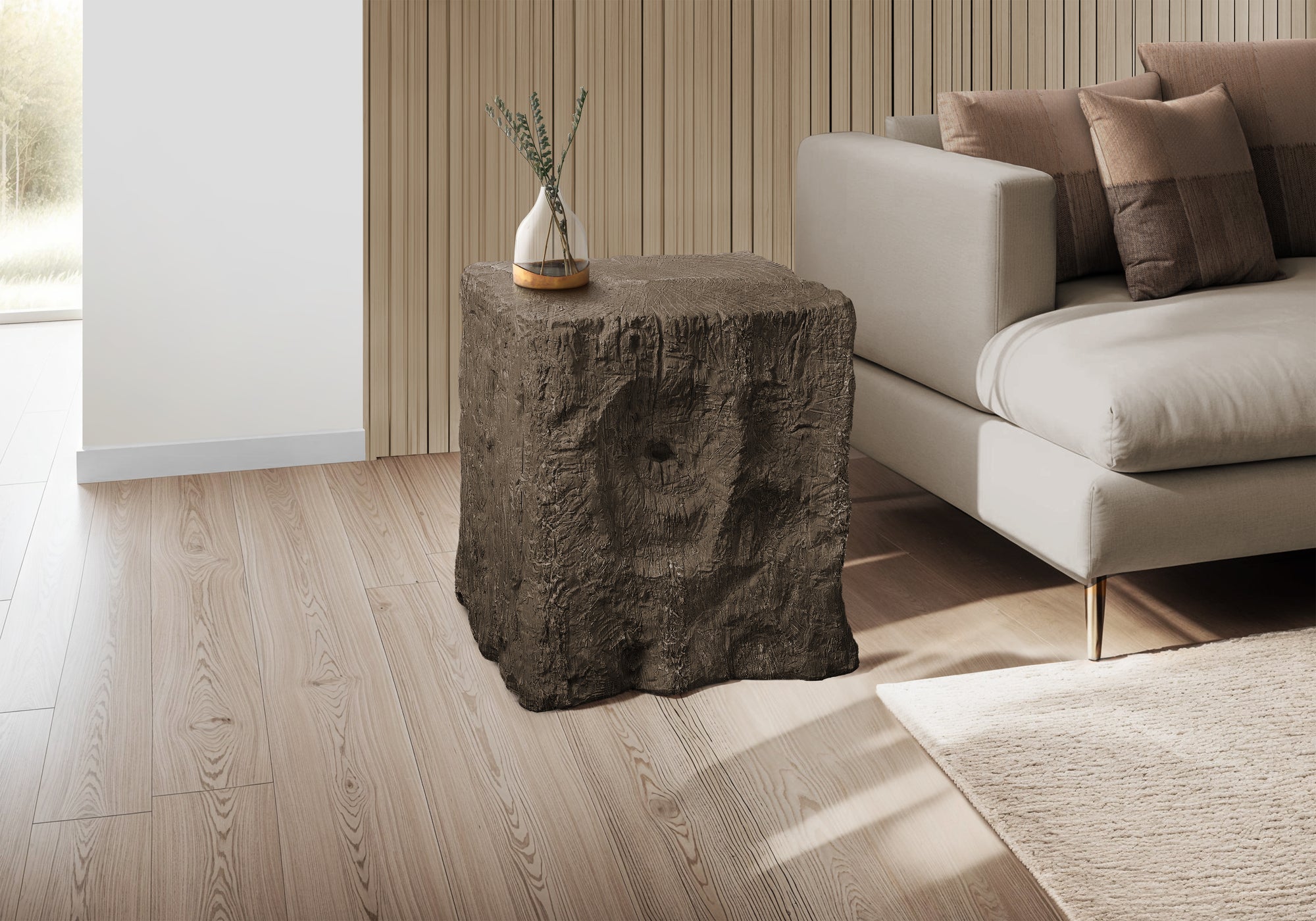 Accent Table - 25"H / Grey Indoor Or Outdoor-Accent Table-DECOROLALA