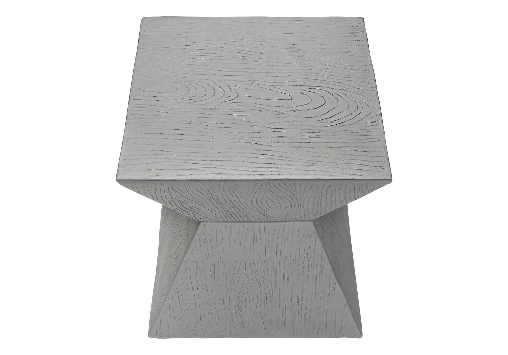 Accent Table 25"H Grey Indoor/Outdoor Magnesium Oxide-Accent Table-DECOROLALA
