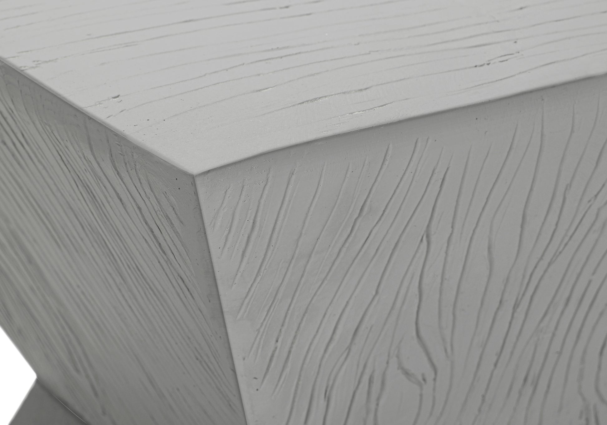 Accent Table 25"H Grey Indoor/Outdoor Magnesium Oxide-Accent Table-DECOROLALA