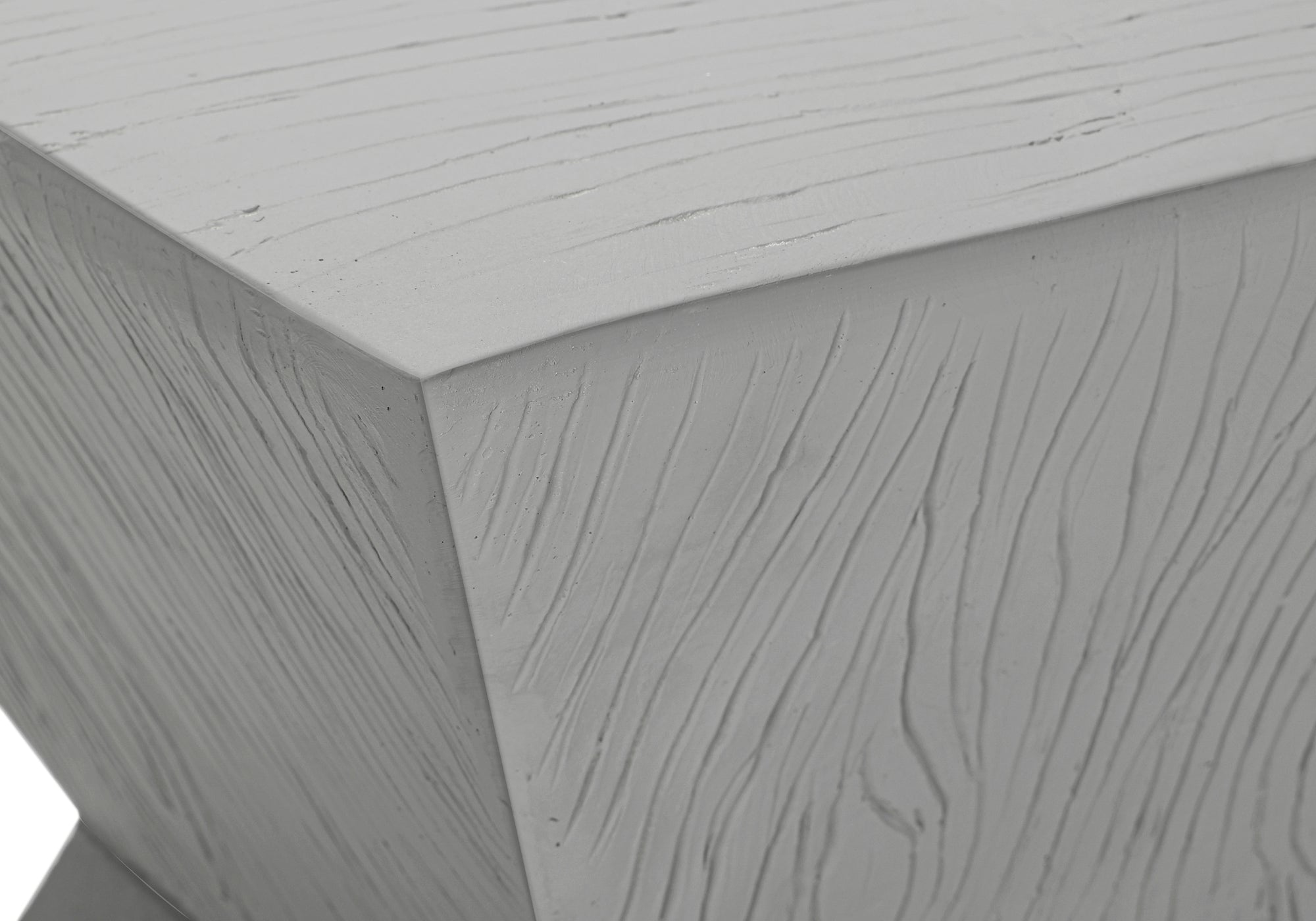 Accent Table 25"H Grey Indoor/Outdoor Magnesium Oxide-Accent Table-DECOROLALA