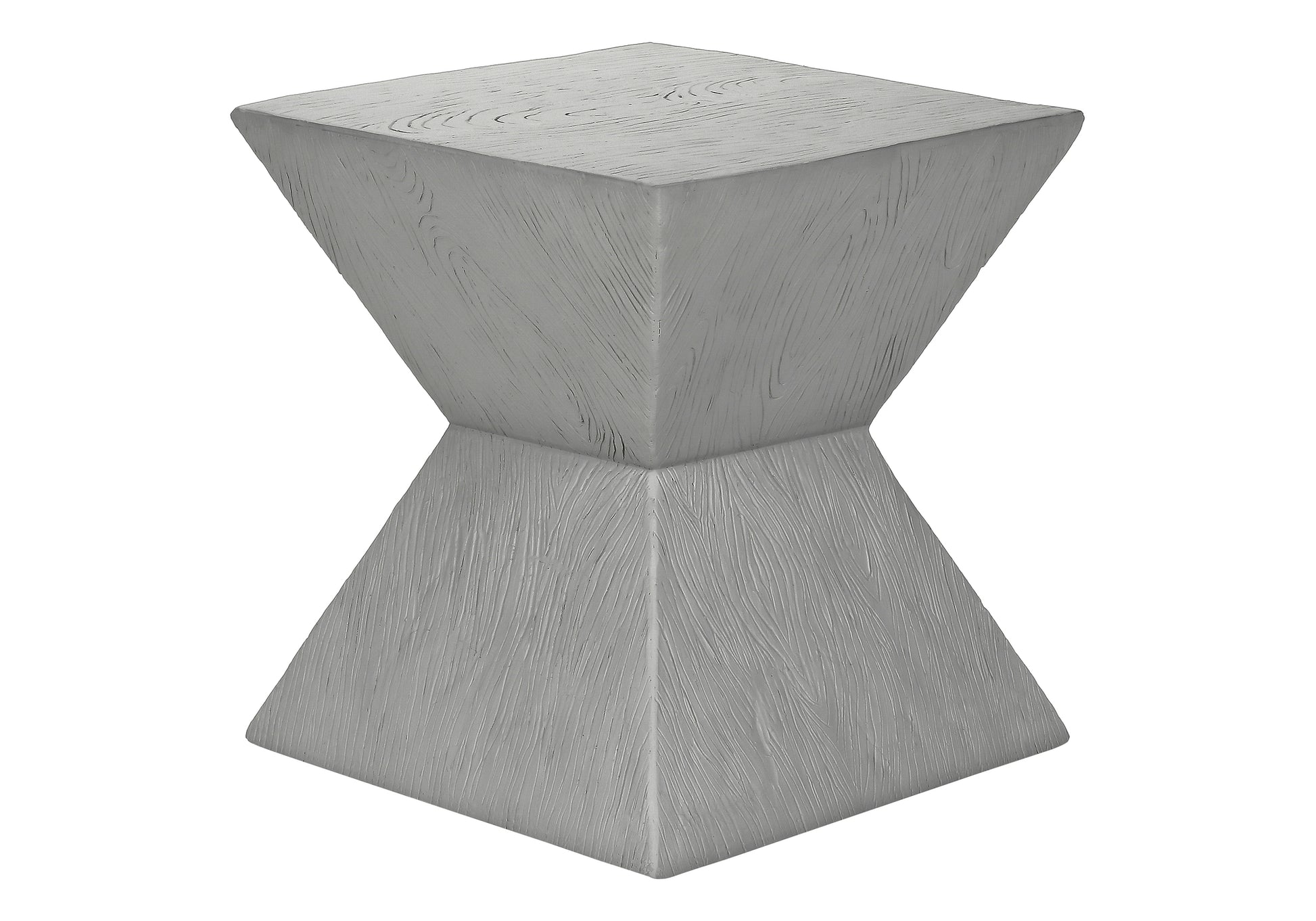 Accent Table 25"H Grey Indoor/Outdoor Magnesium Oxide-Accent Table-DECOROLALA