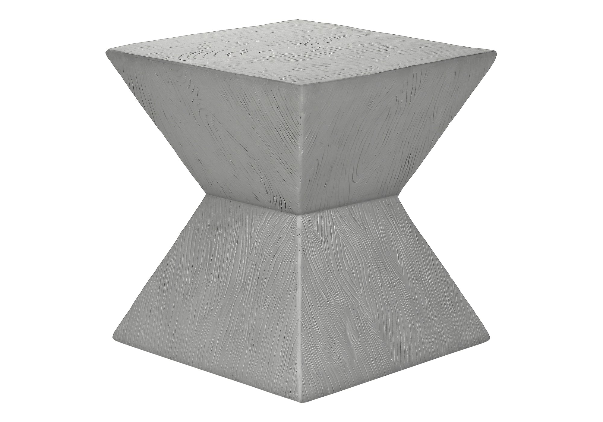 Accent Table 25"H Grey Indoor/Outdoor Magnesium Oxide-Accent Table-DECOROLALA