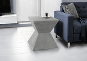 Accent Table 25"H Grey Indoor/Outdoor Magnesium Oxide-Accent Table-DECOROLALA
