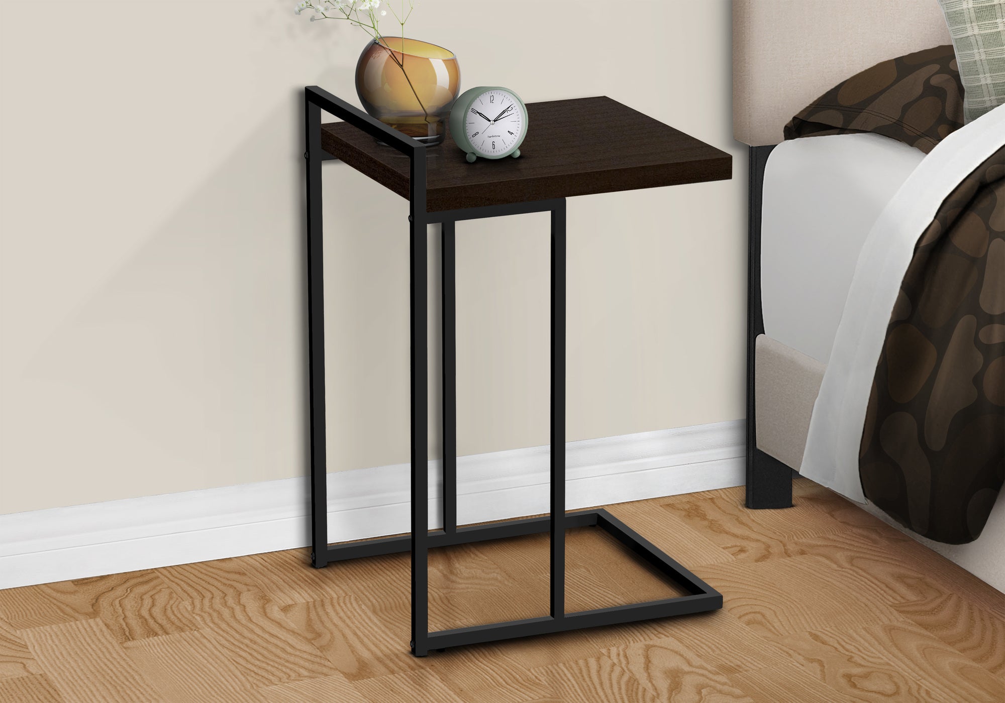 Accent Table - 25"H / Grey Reclaimed Wood / Black Metal-Accent Table-DECOROLALA