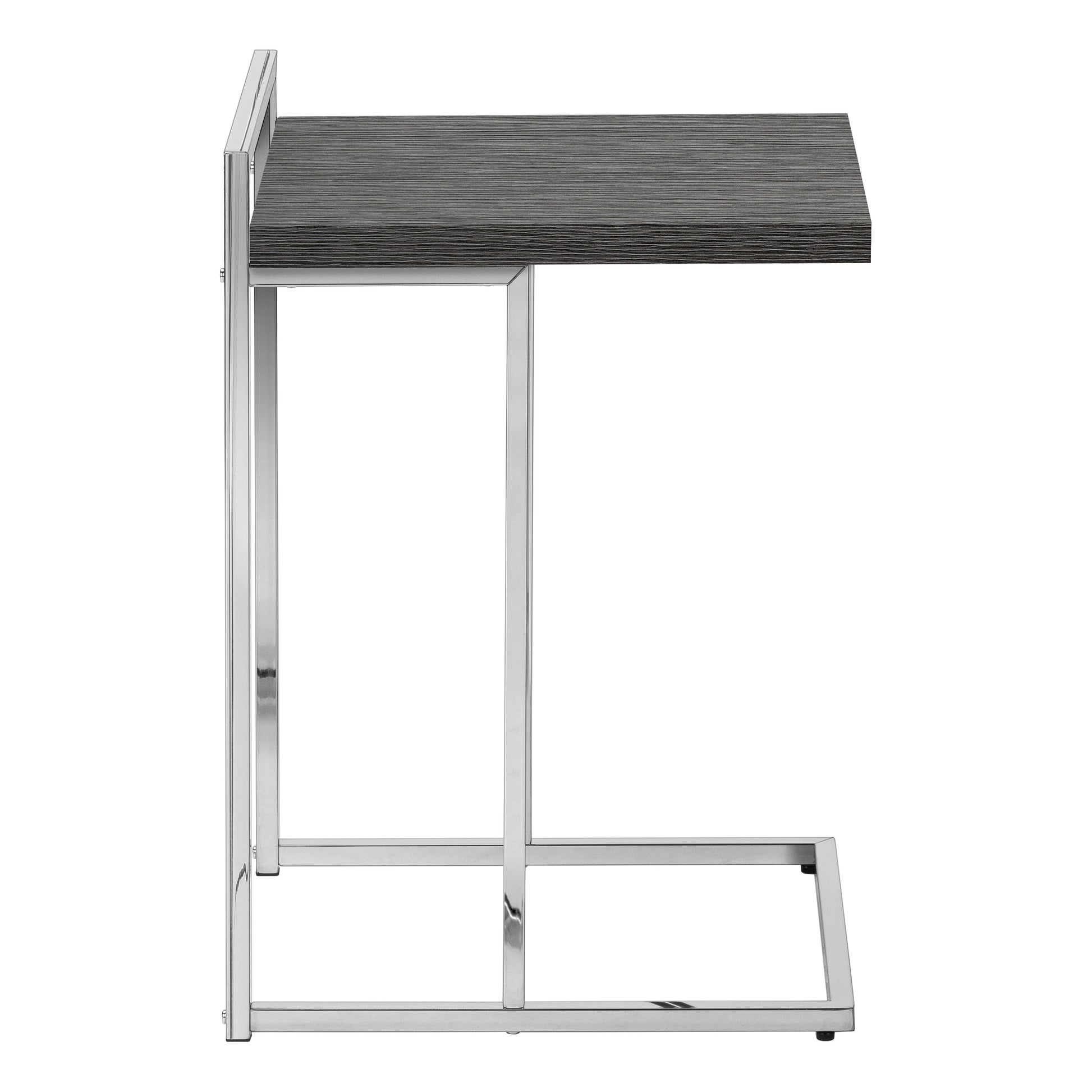 Accent Table - 25"H / Grey Reclaimed Wood / Black Metal-Accent Table-DECOROLALA